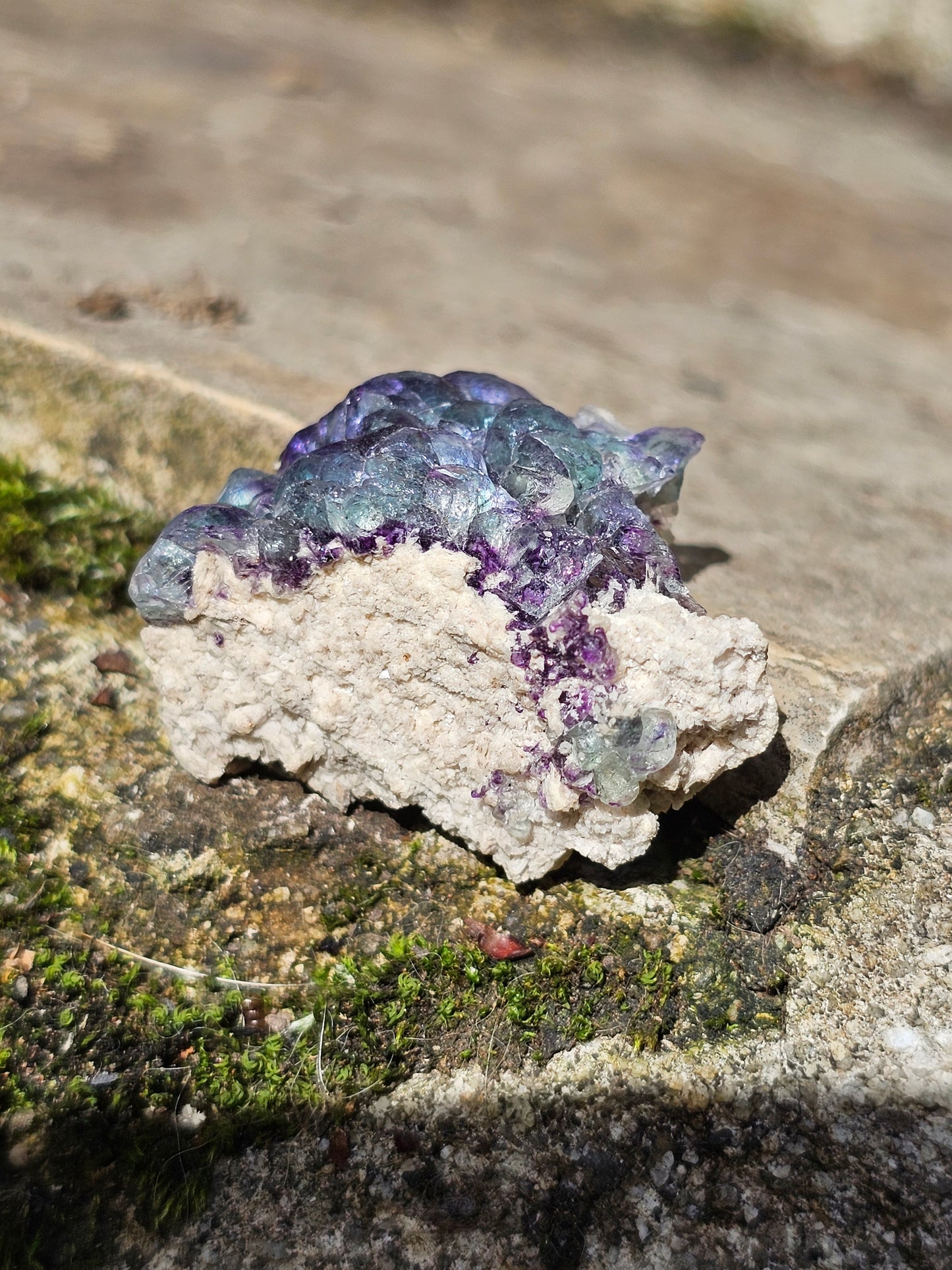 Fluorite brute d'Erongo
