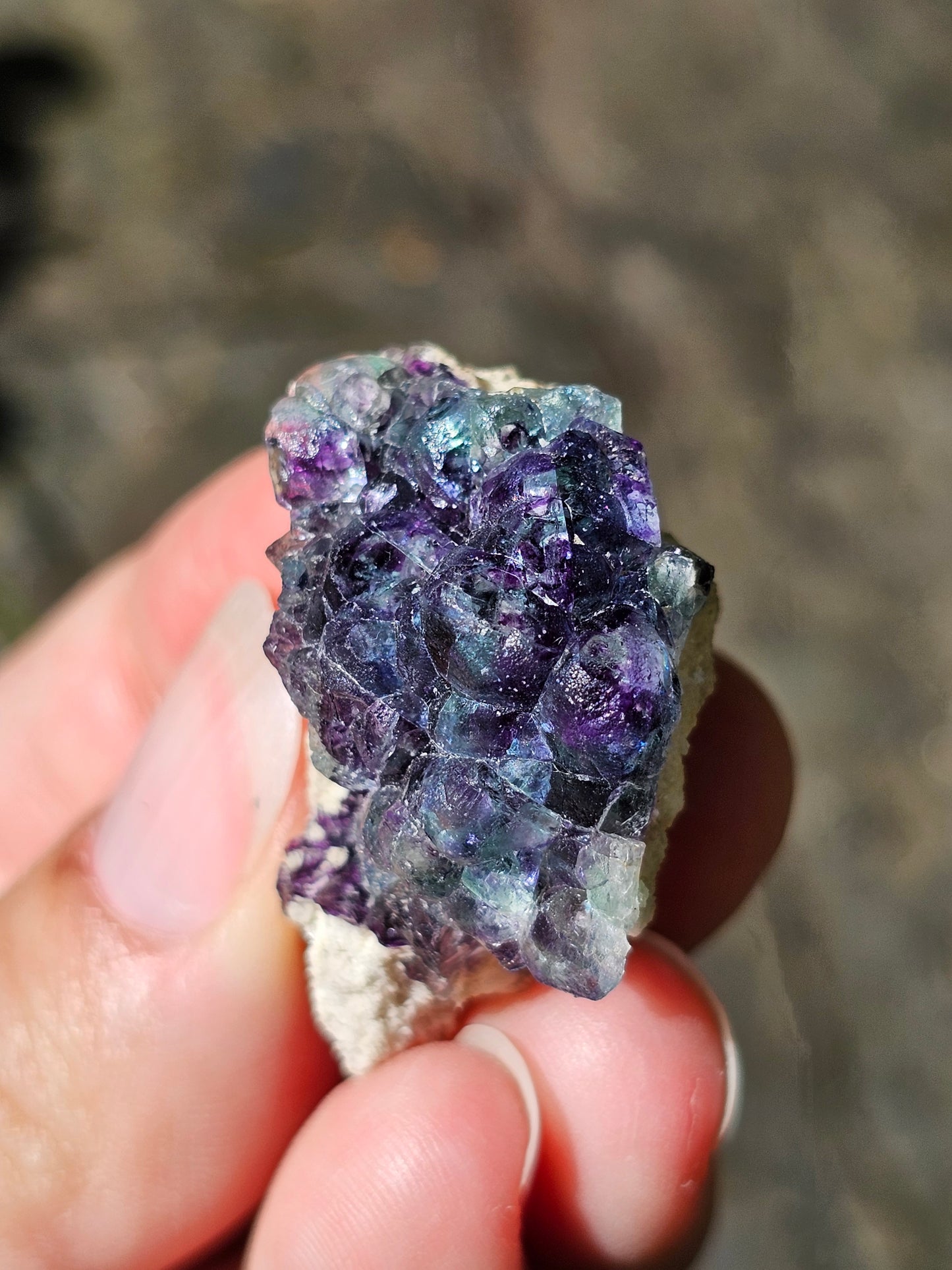 Fluorite brute d'Erongo