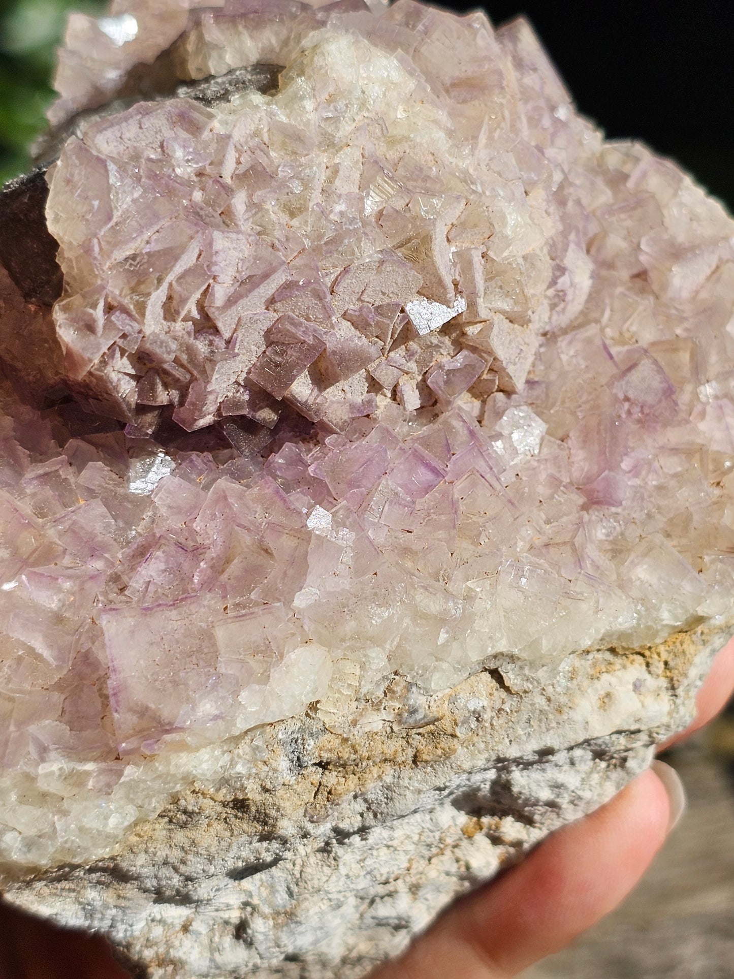 Grosse Fluorite française violette claire