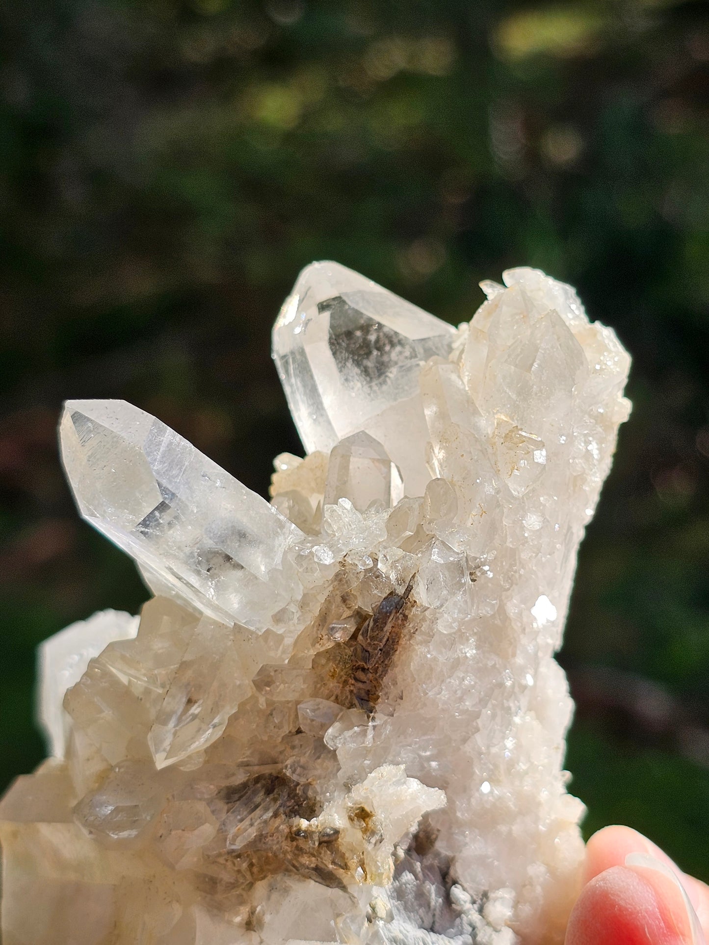 Quartz des Pyrénées avec fantôme