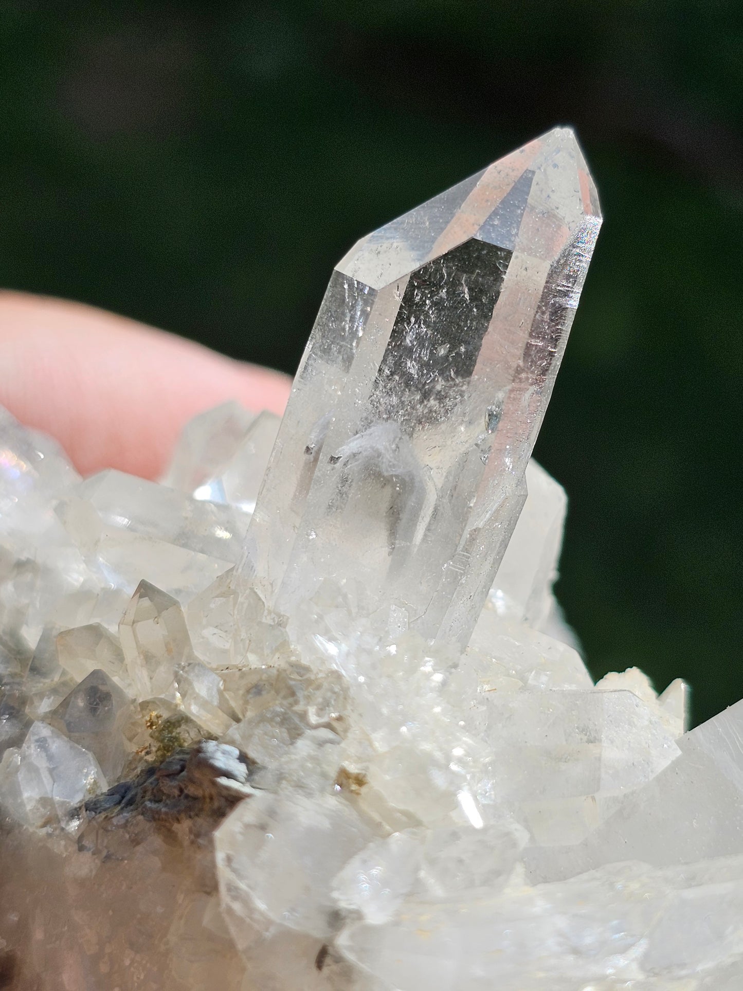 Quartz des Pyrénées avec fantôme
