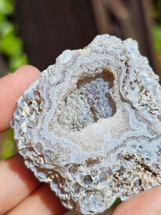 Demi géode de Calcédoine française J