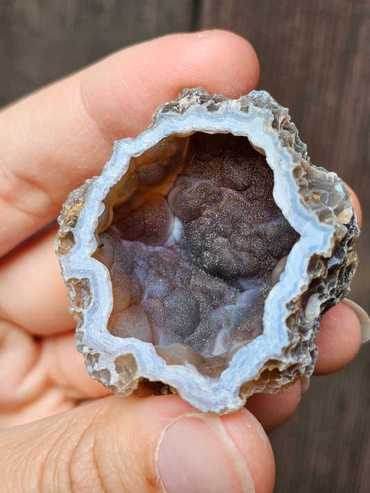 Géode de Calcédoine française J