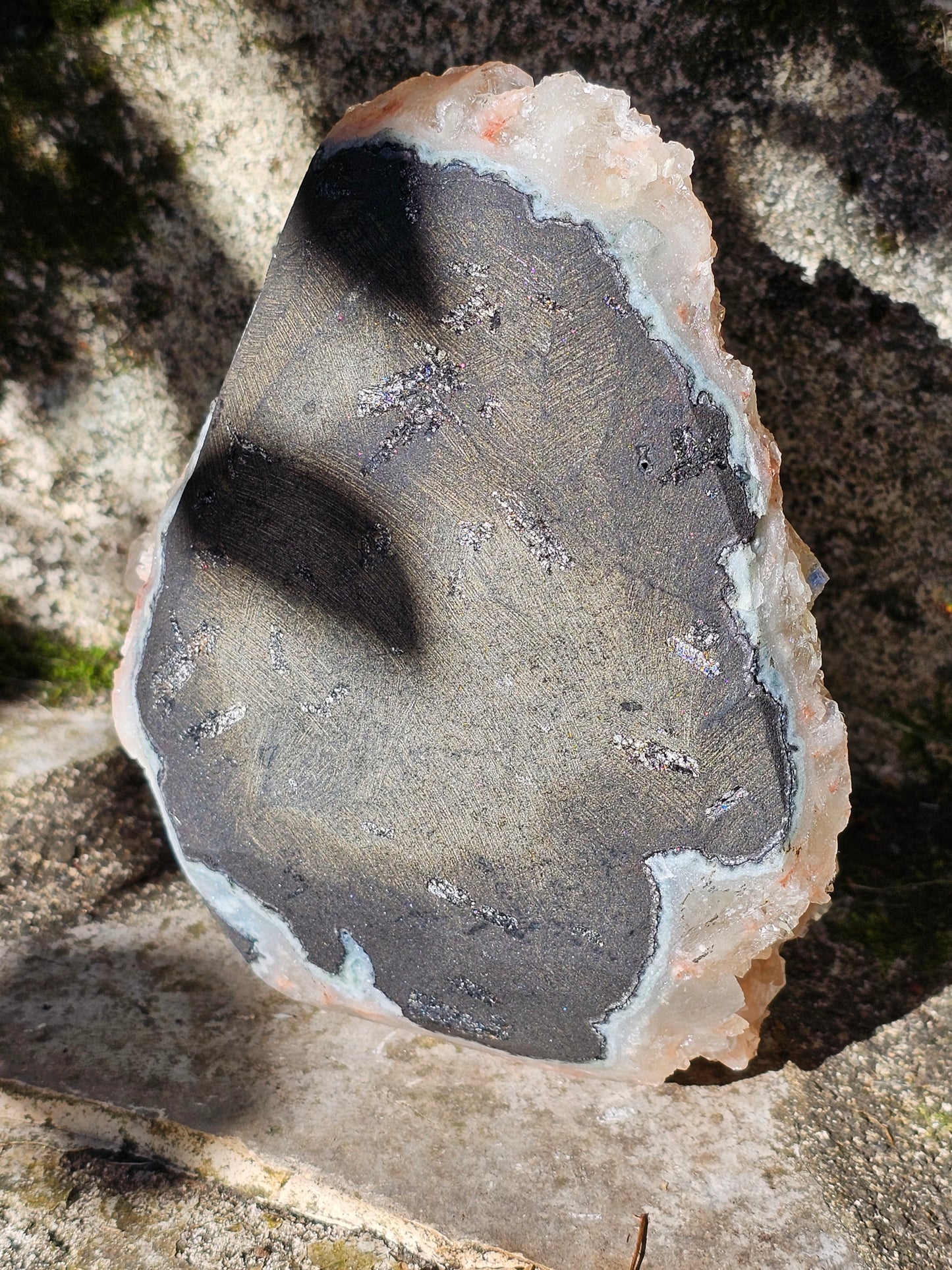 Apophyllite et stilbite d'exception sur Heulandite rose L