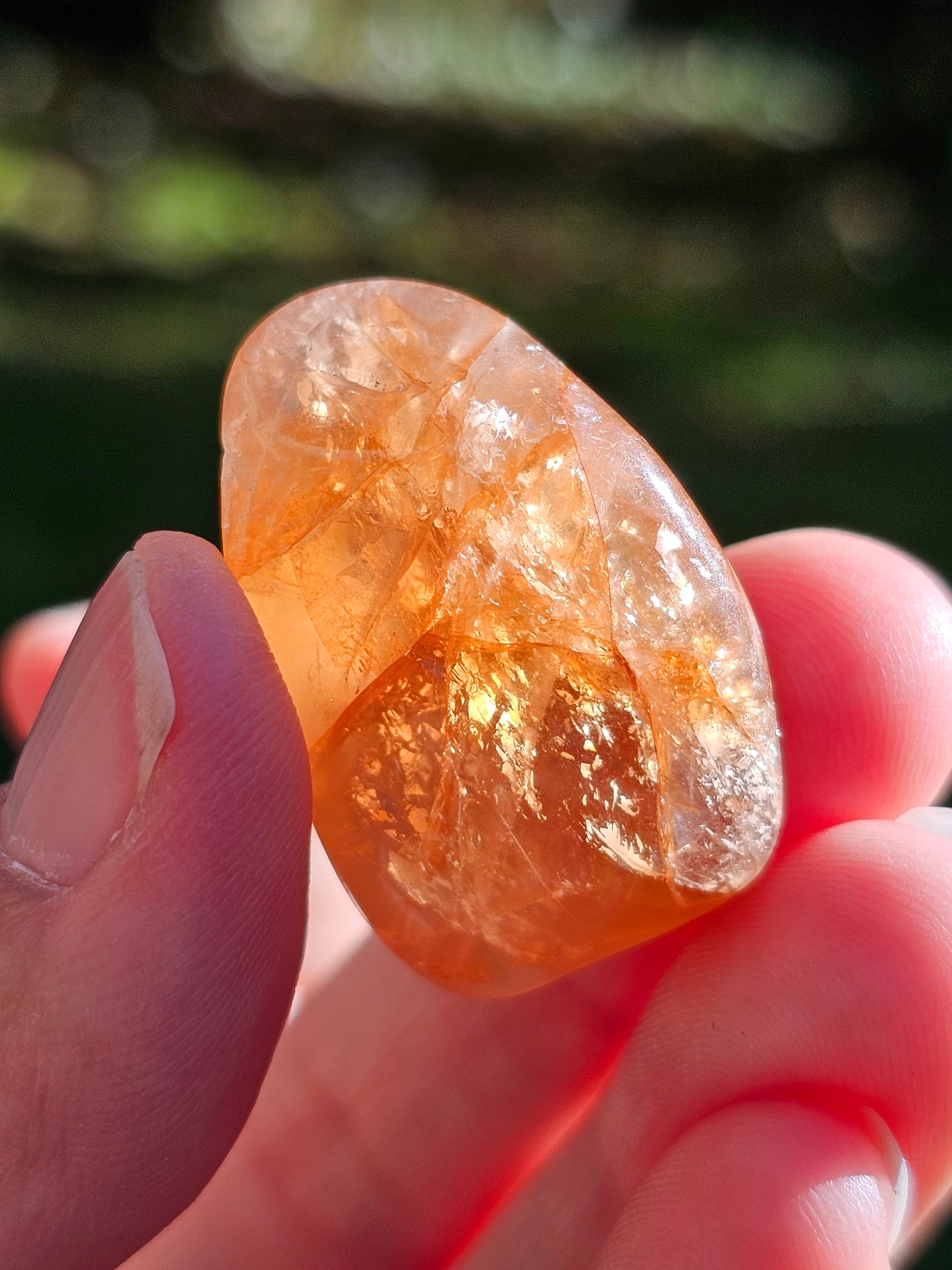 Pierre roulée Quartz hématoïde rouge