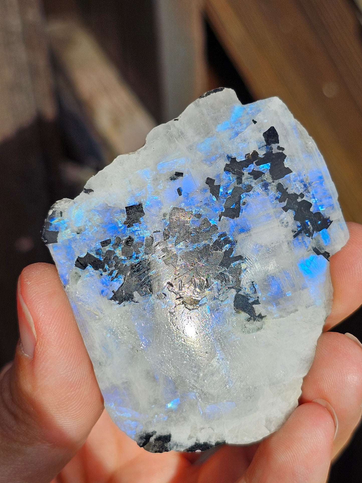 Petite tranche Labradorite blanche (à choisir)