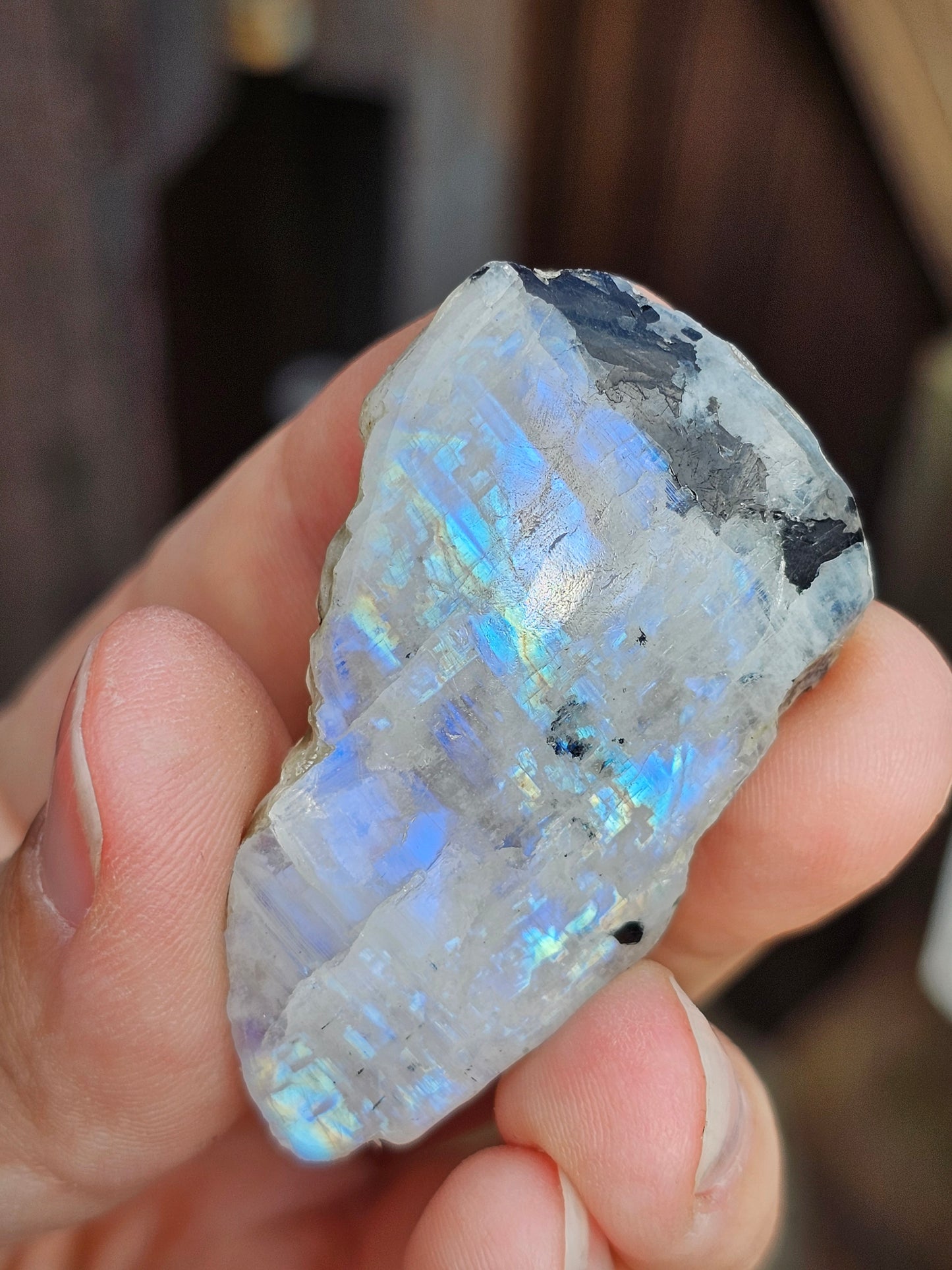 Petite tranche Labradorite blanche (à choisir)
