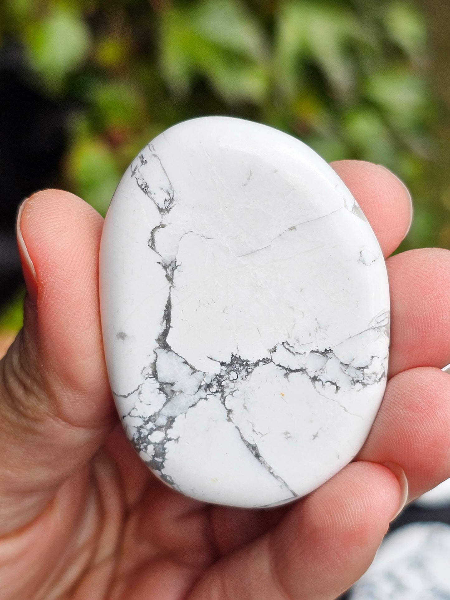 Galet plat Howlite (à choisir)