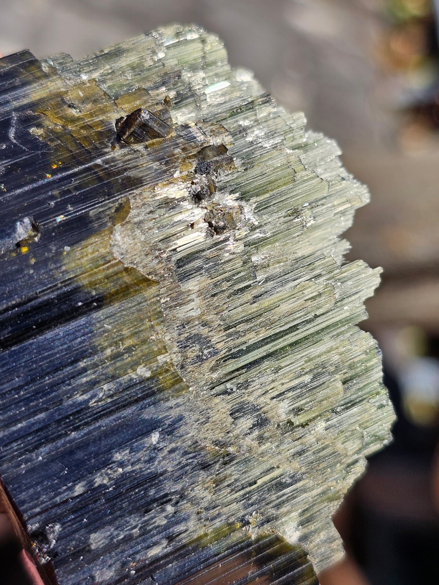 Grosse Tourmaline verte d'exception