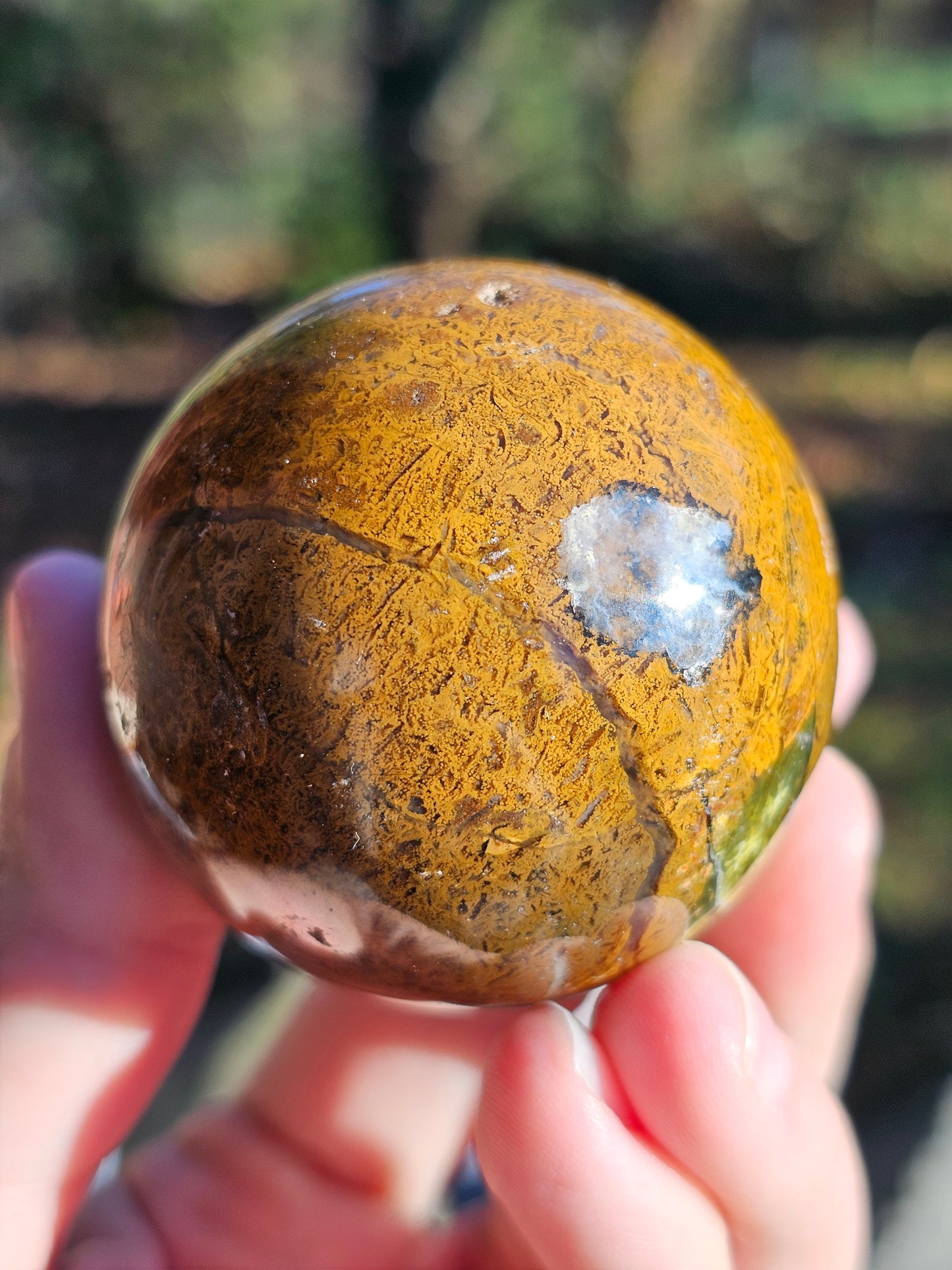 Sphère Opale verte OV4