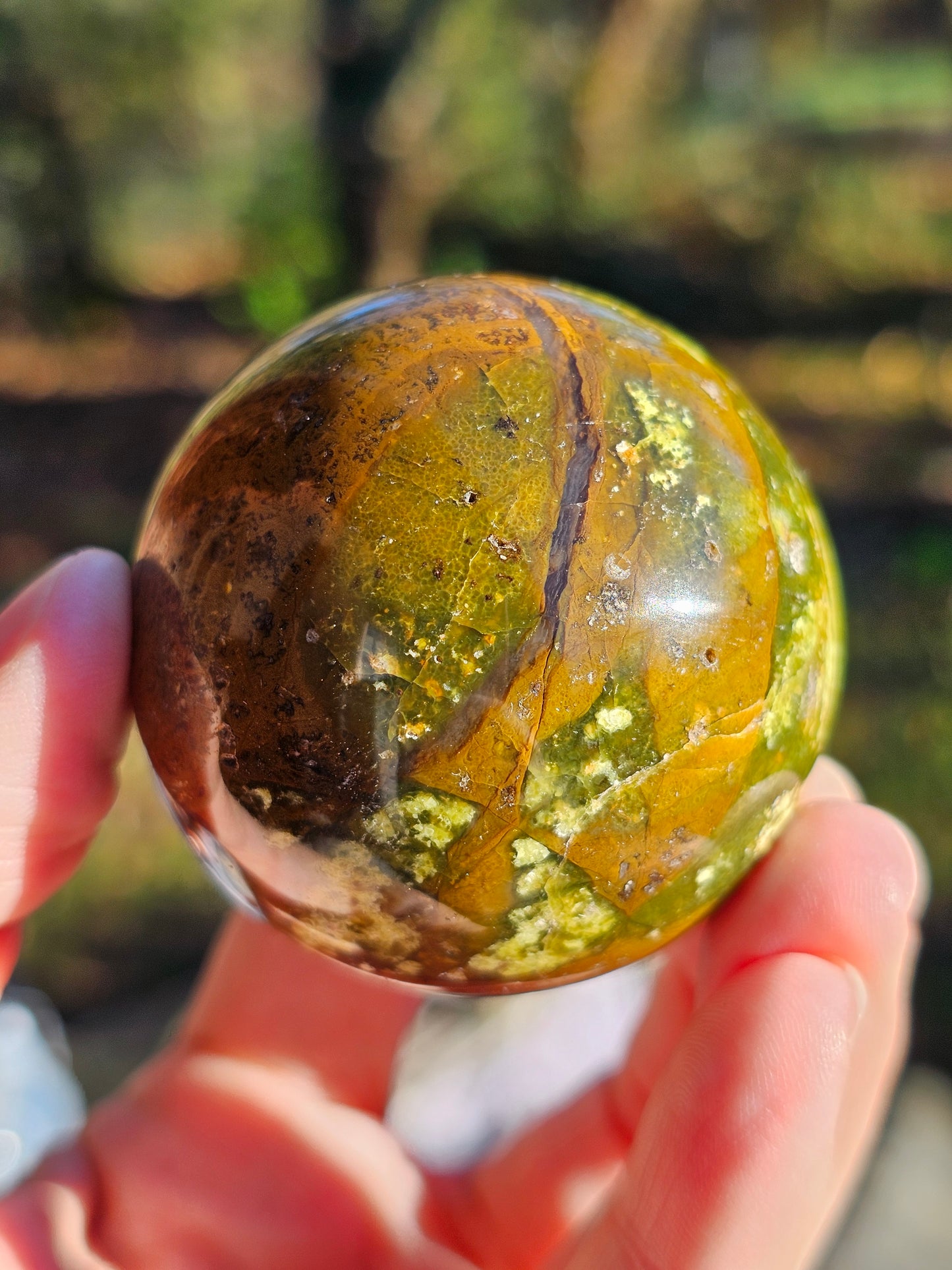 Sphère Opale verte OV4