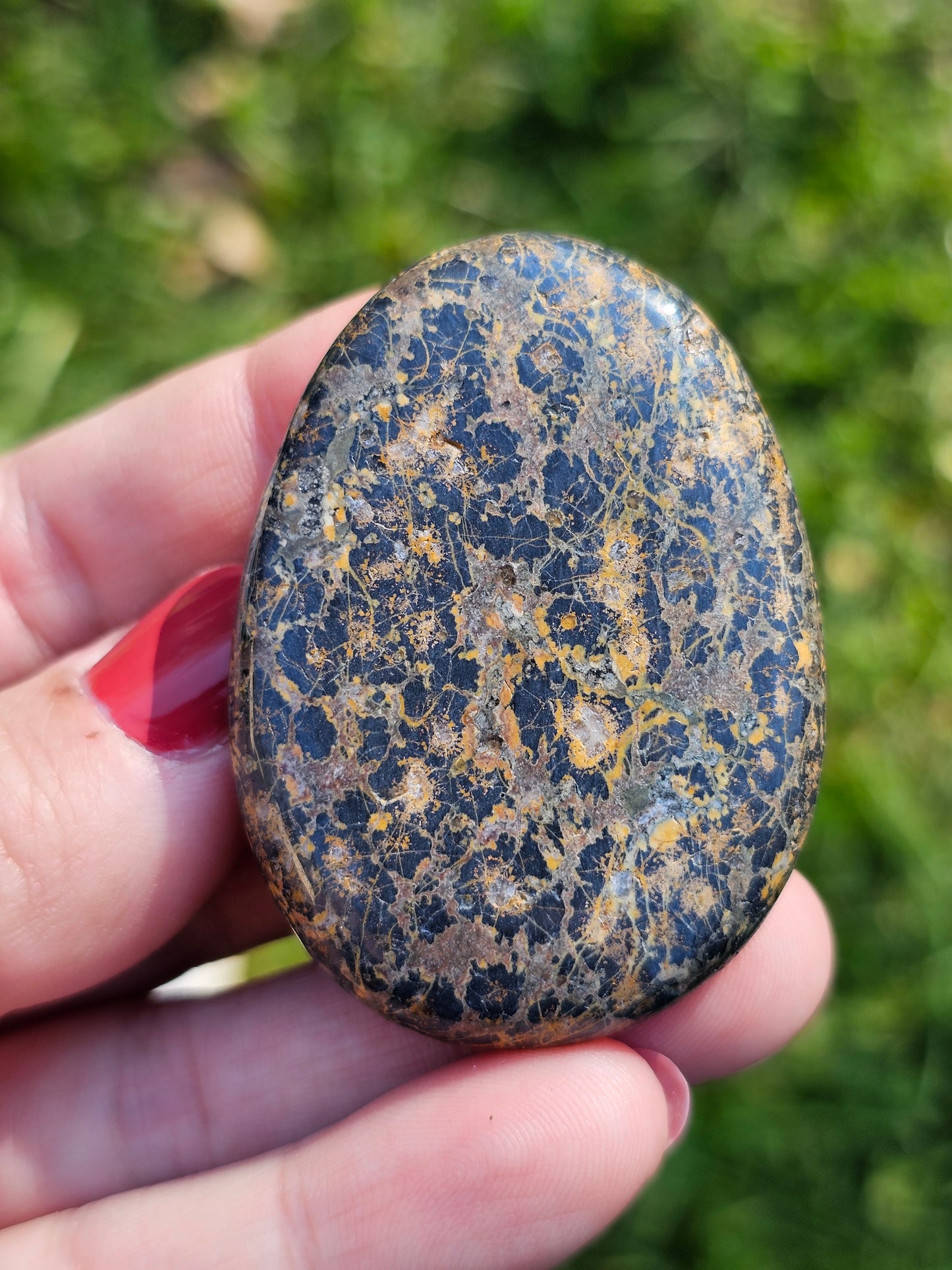 Galet plat Jaspe Léopard (à choisir)