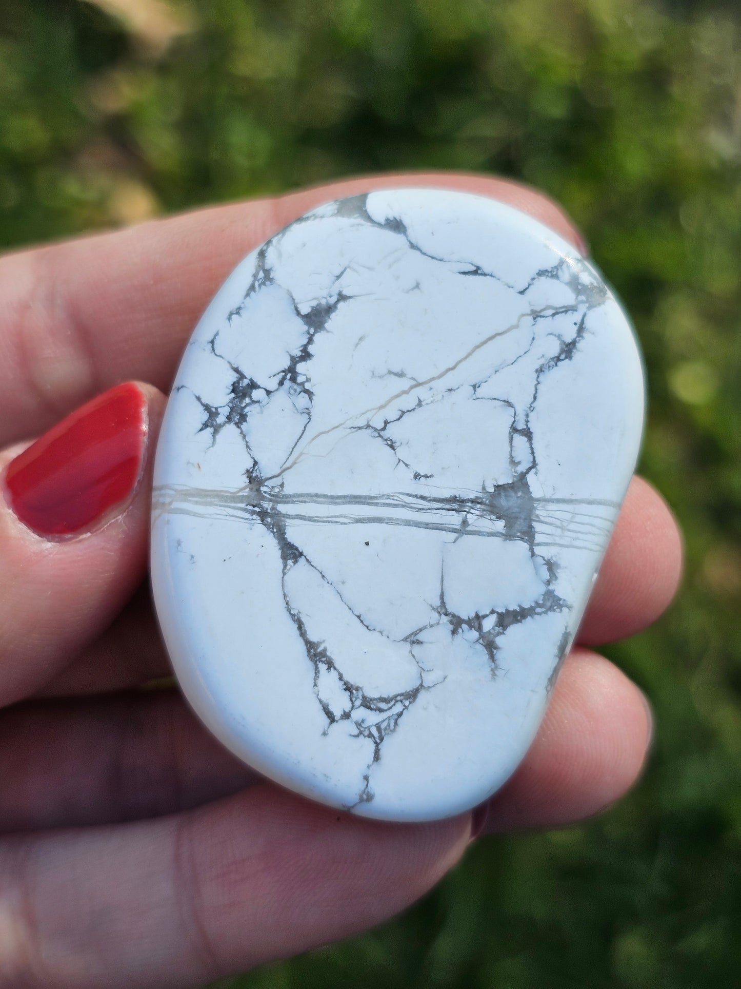 Galet plat Howlite (à choisir)