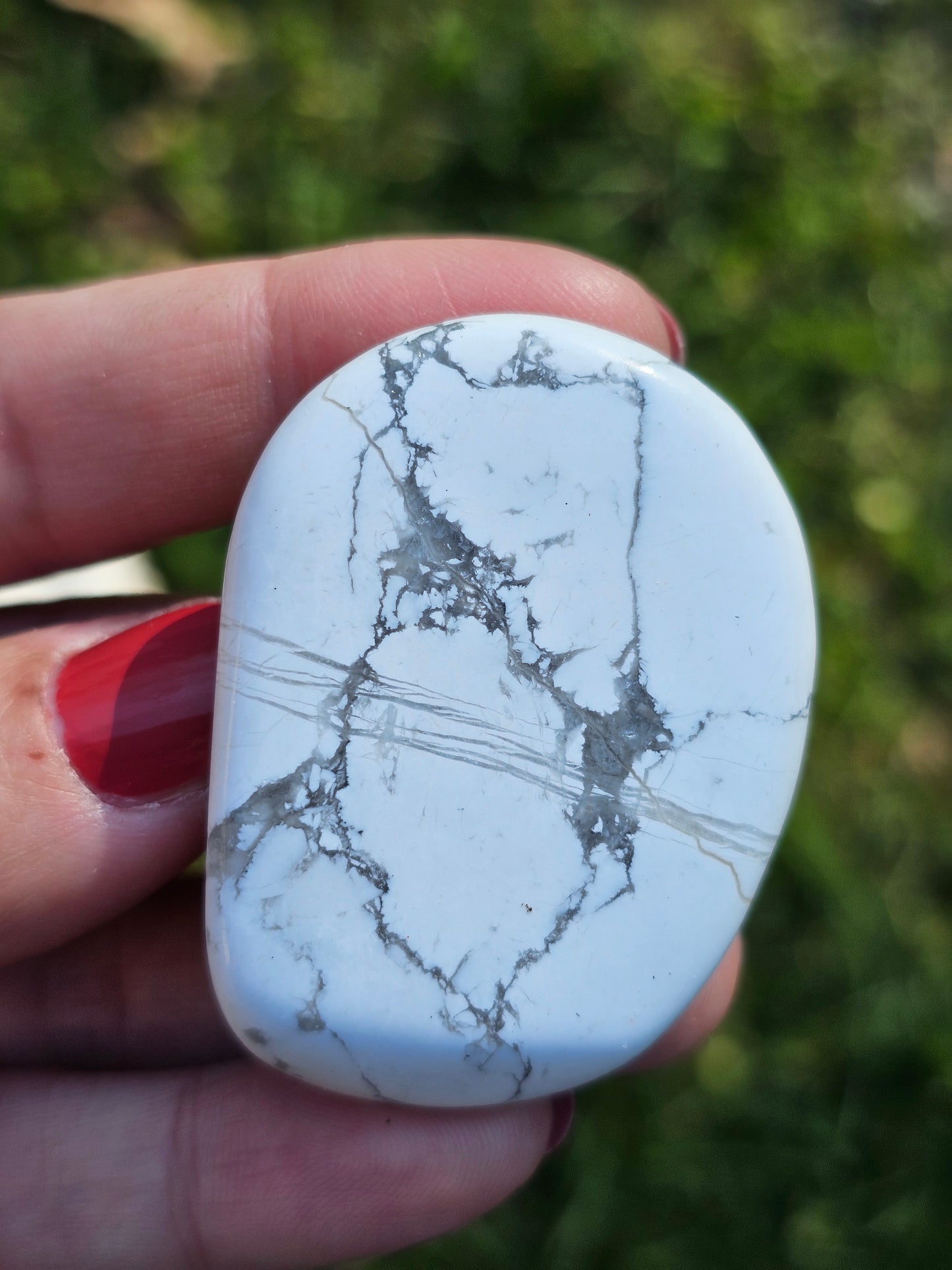 Galet plat Howlite (à choisir)