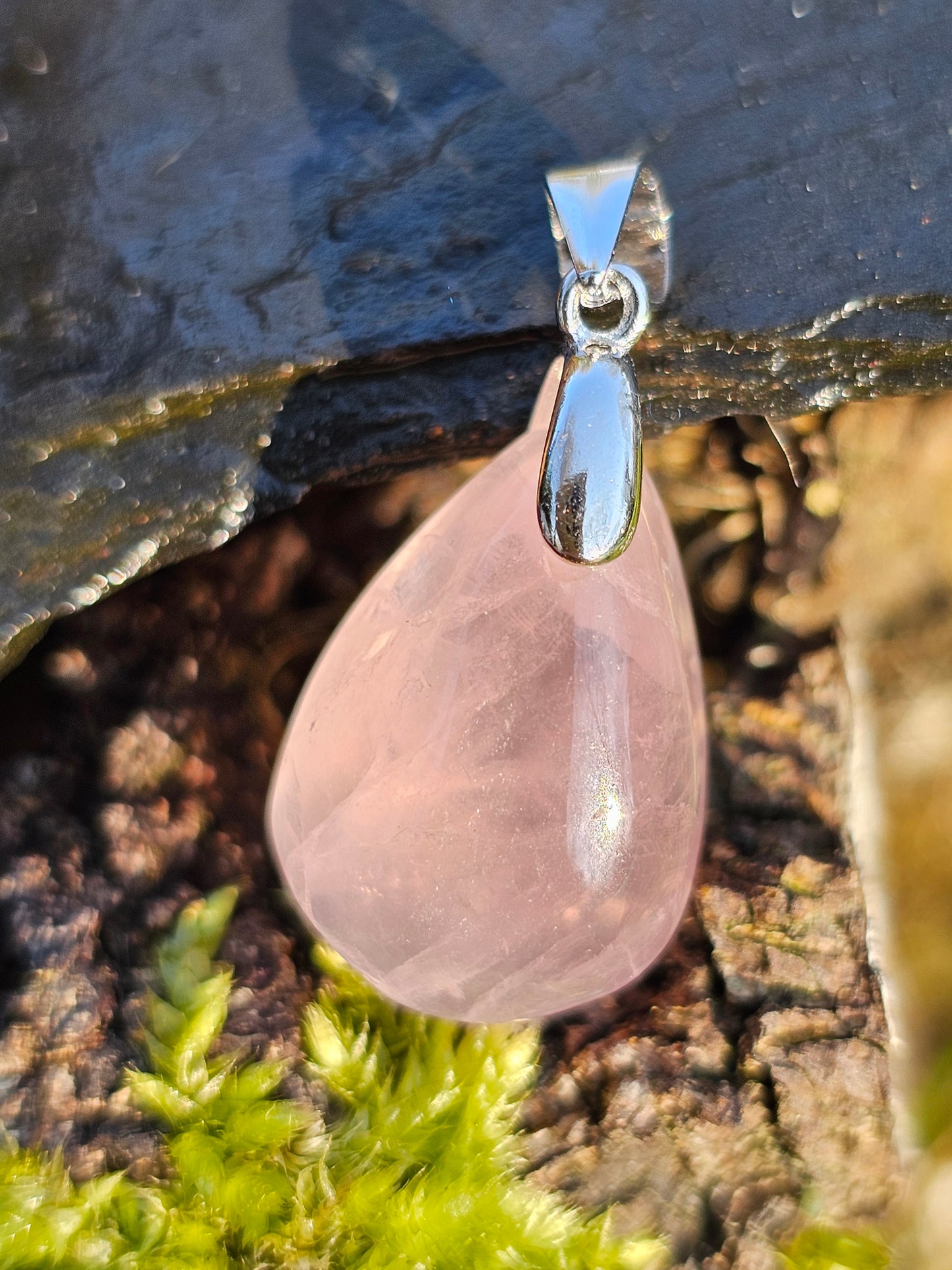Pendentif Quartz rose QR6