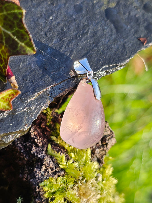 Pendentif Quartz rose QR6