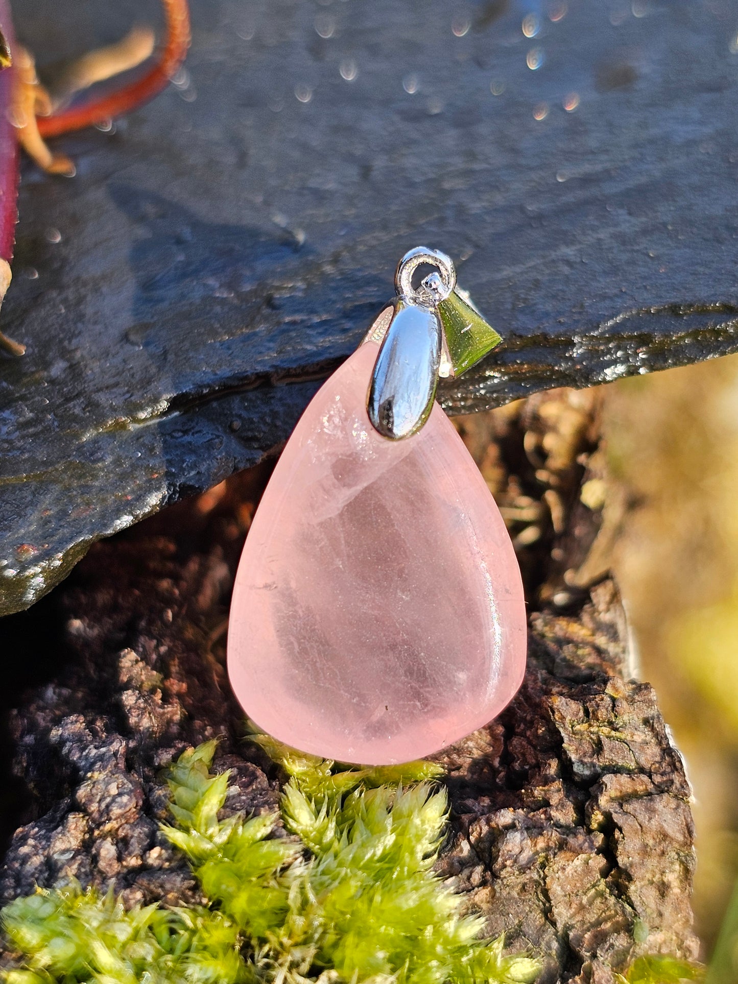 Pendentif Quartz rose QR6