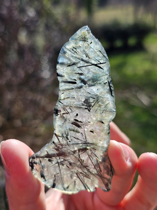 Tranche de Prehnite à inclusions d'Epidote C