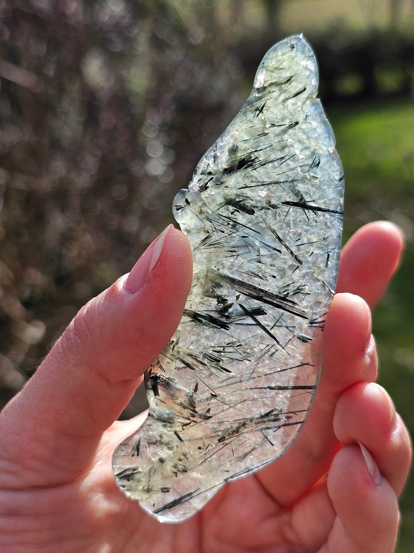 Tranche de Prehnite à inclusions d'Epidote H