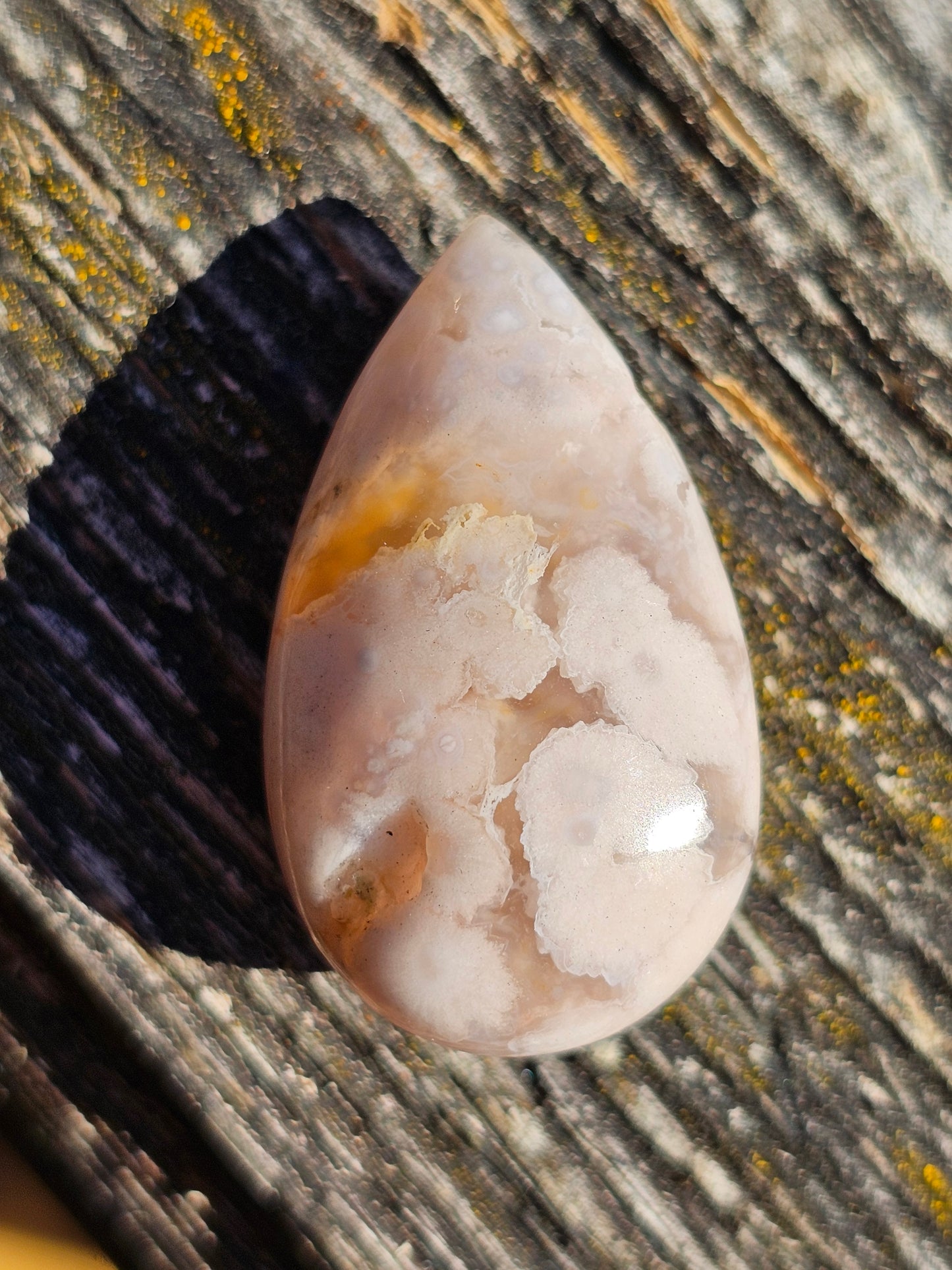 Pendentif en Agate fleurs B