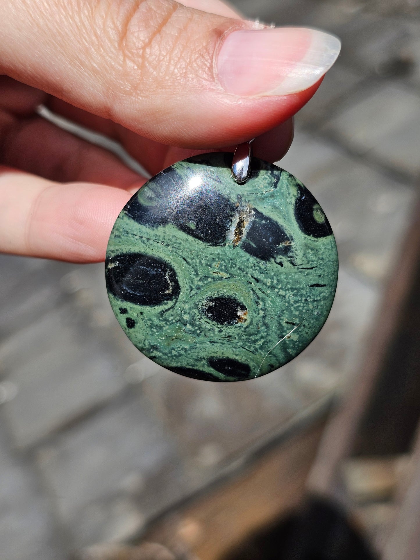 Pendentif en Jaspe Kambaba