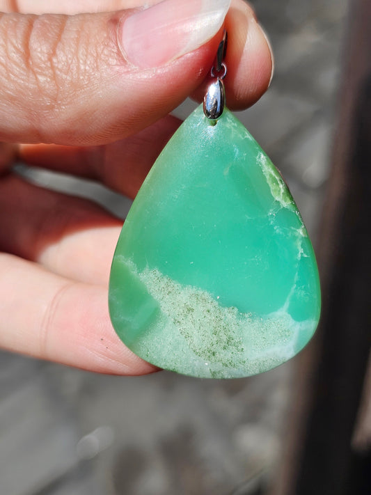 Pendentif en Chrysoprase