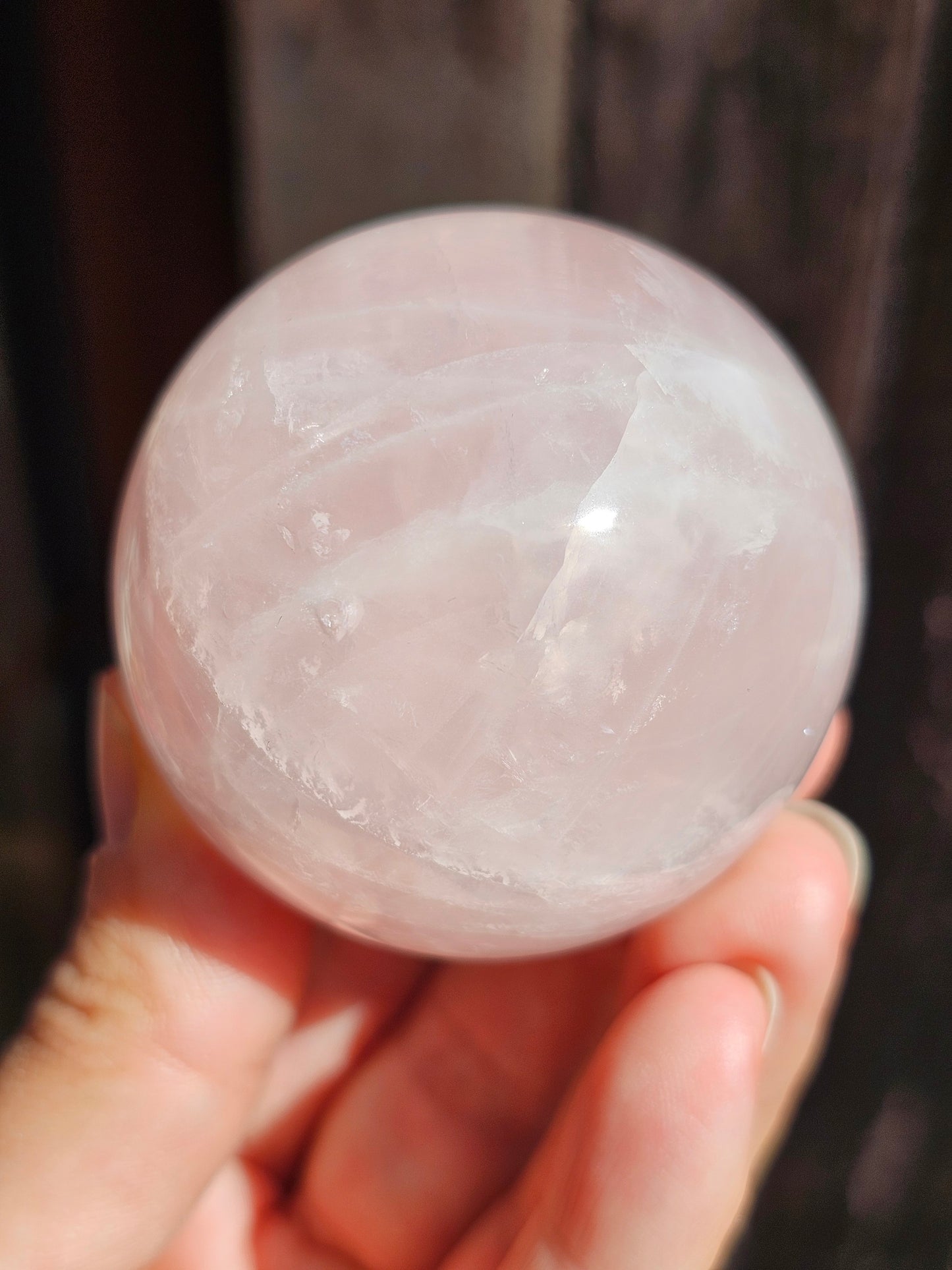 Sphère Quartz rose P