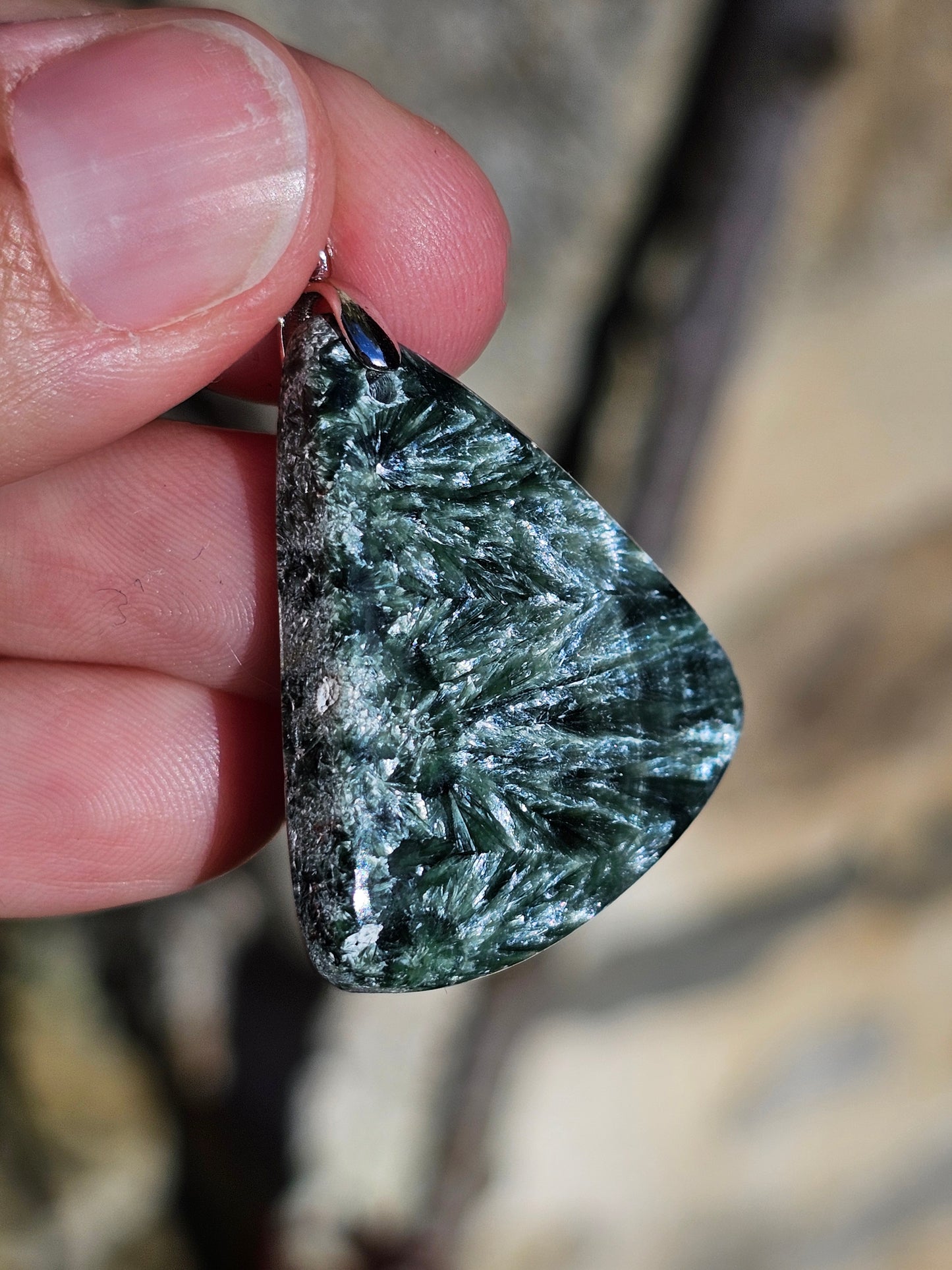 Pendentif en Séraphinite S3