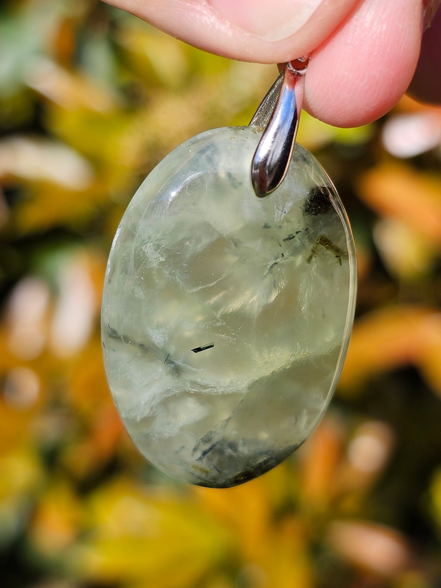 Pendentif en Prehnite P1