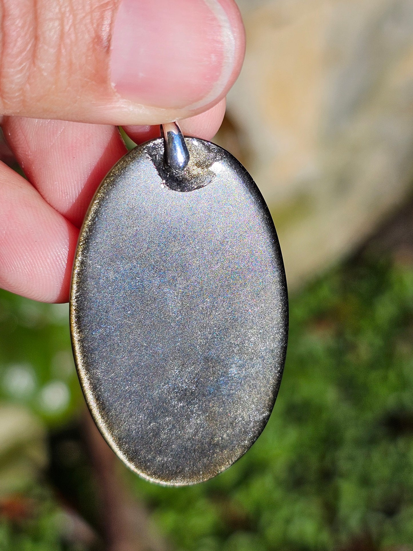 Pendentif en Obsidienne dorée OD1