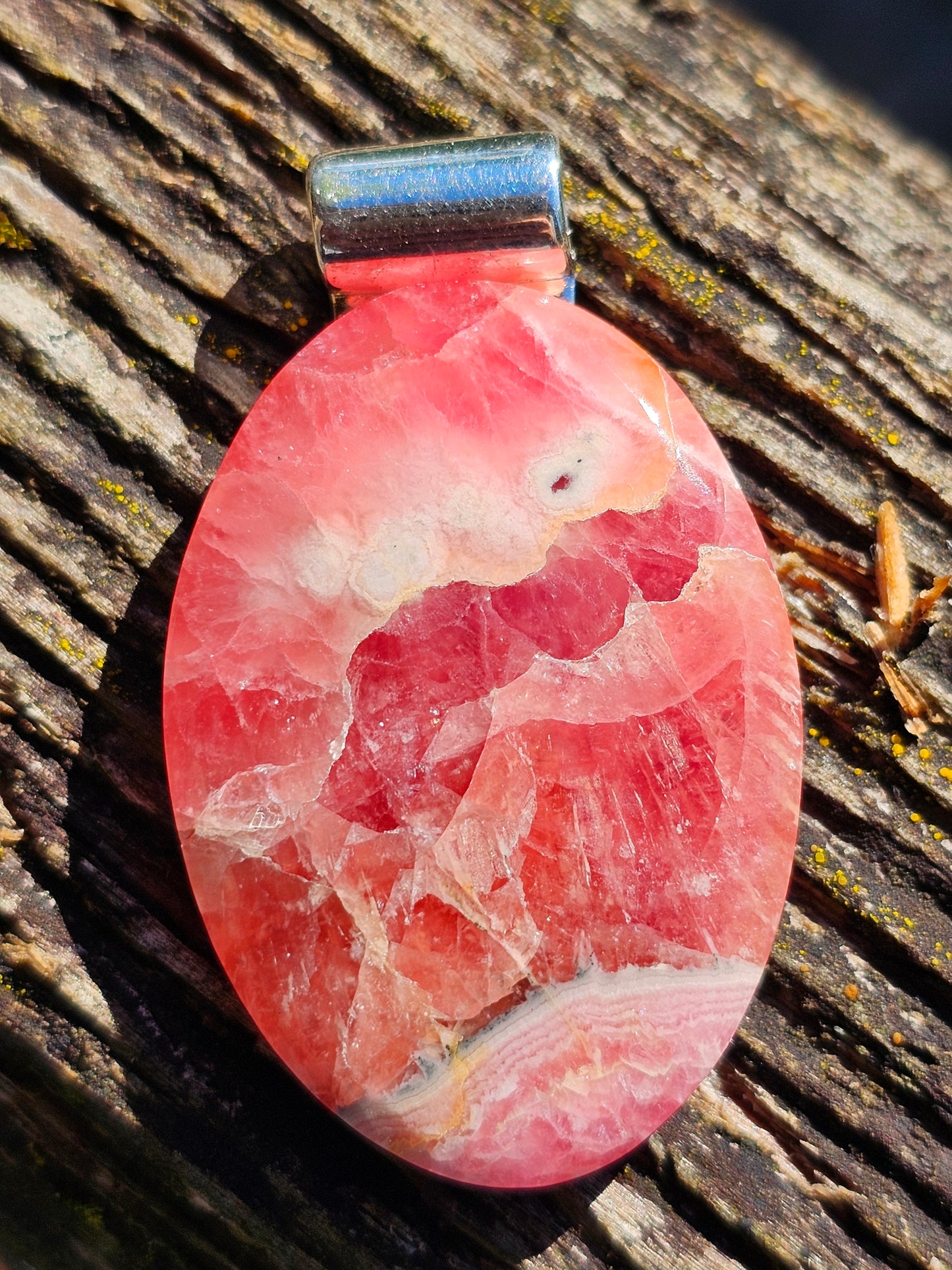 Pendentif Rhodochrosite R15