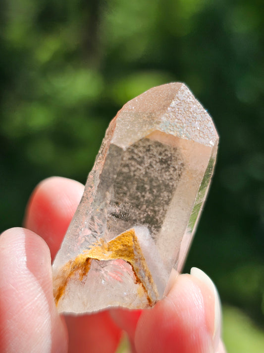 Quartz Sunset avec fantôme d'Hématite QS2