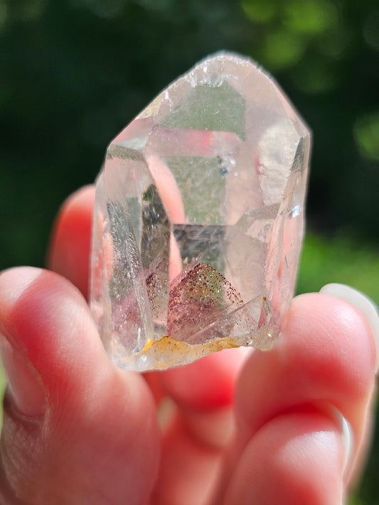 Quartz Sunset avec fantôme d'Hématite QS5