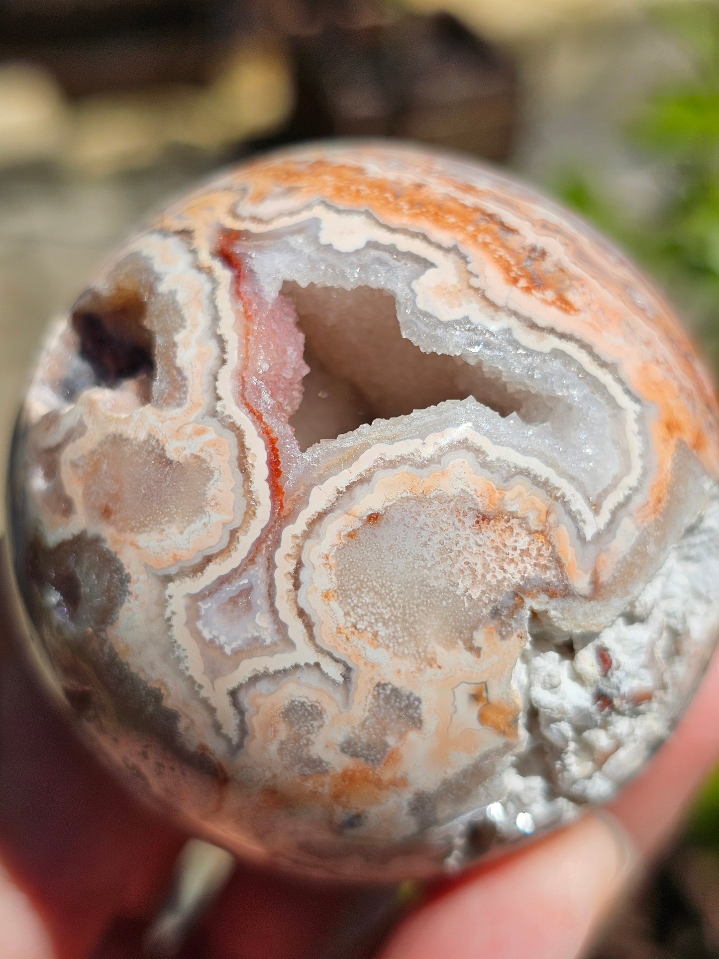 Sphère d'Agate Crazy Lace CL8