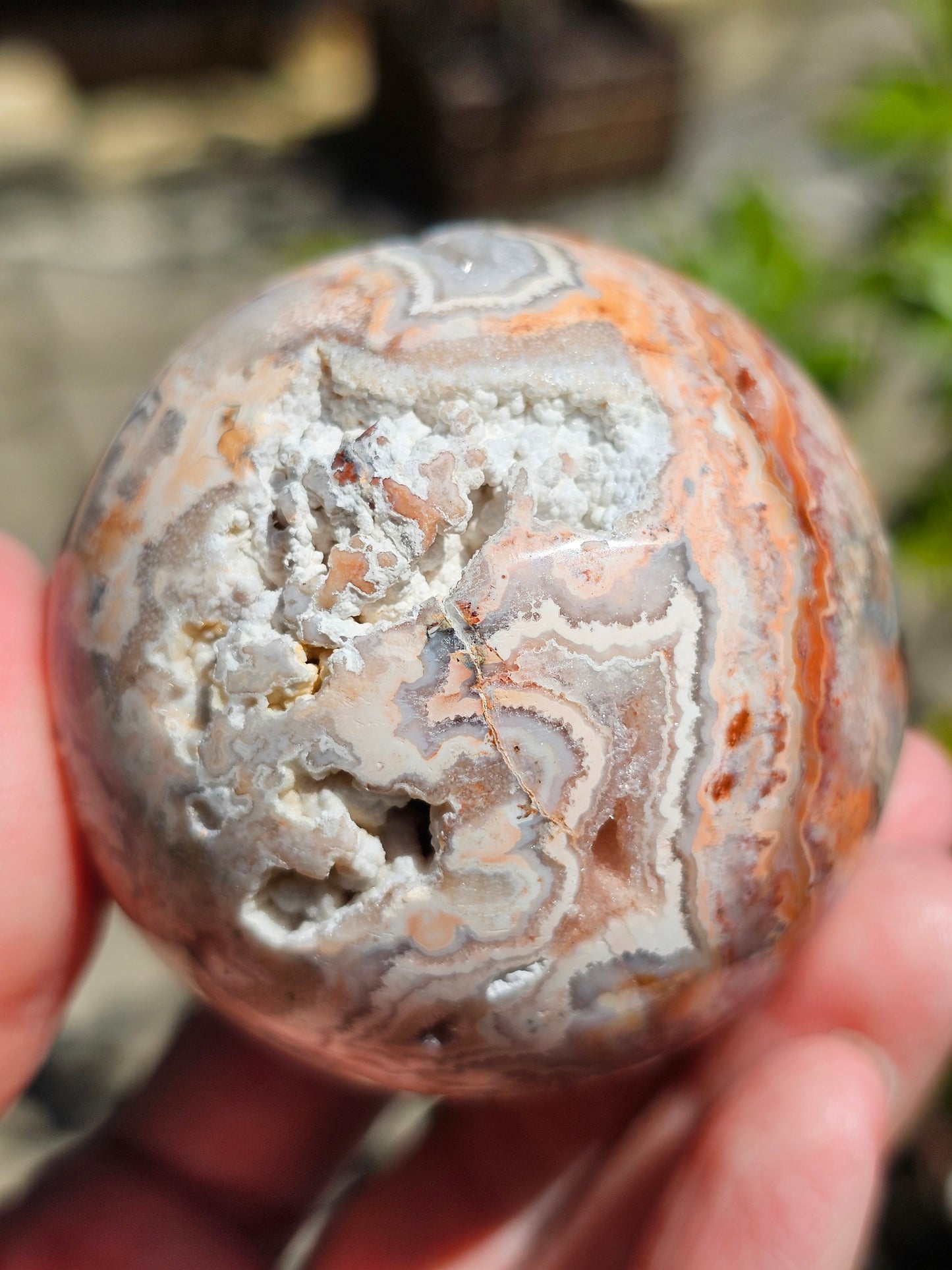 Sphère d'Agate Crazy Lace CL8