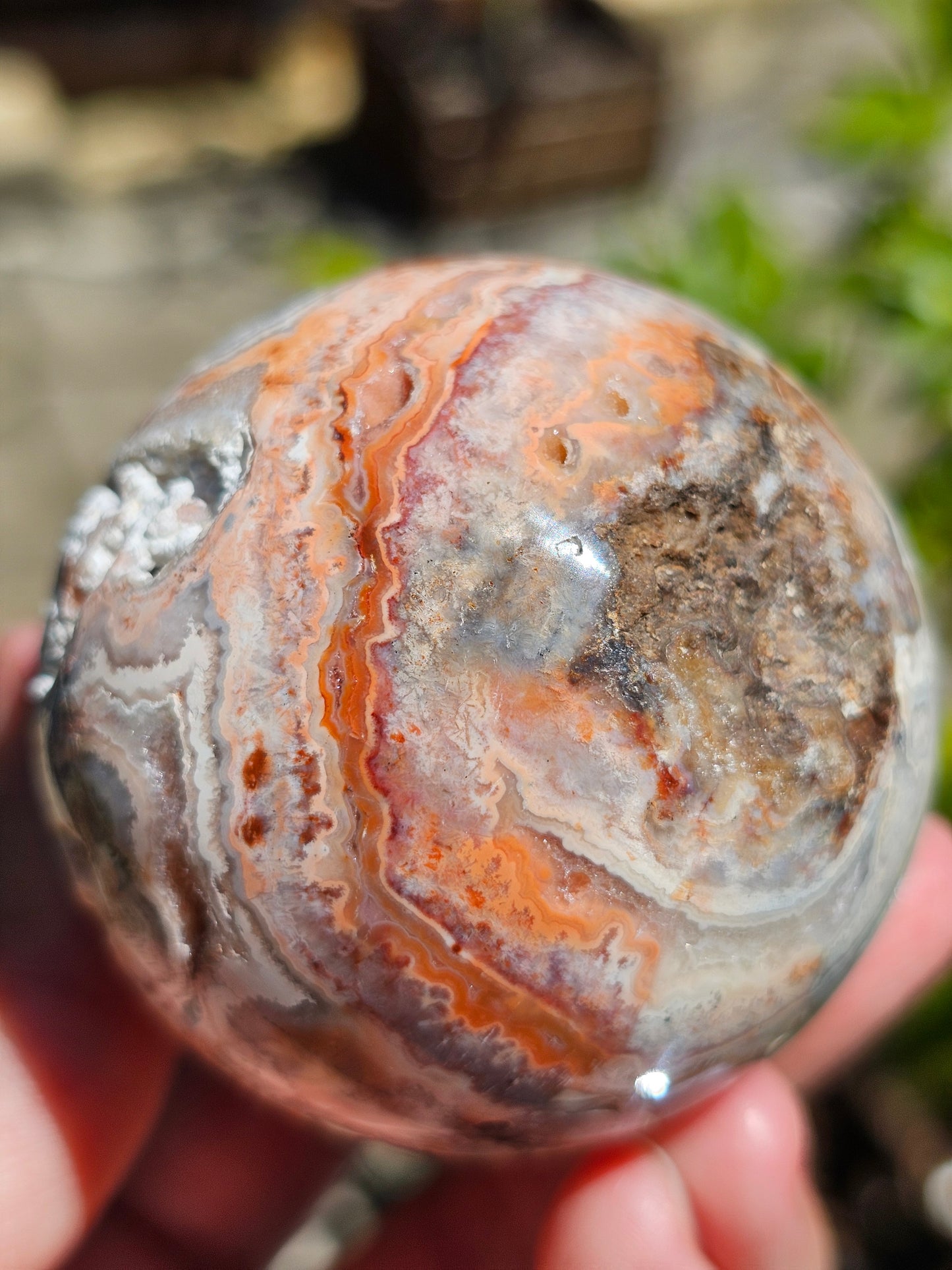 Sphère d'Agate Crazy Lace CL8