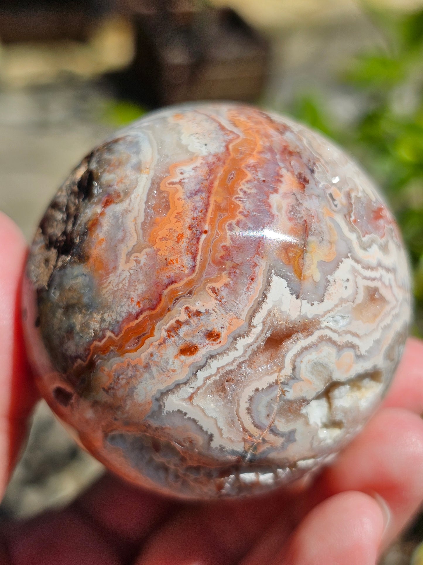 Sphère d'Agate Crazy Lace CL8