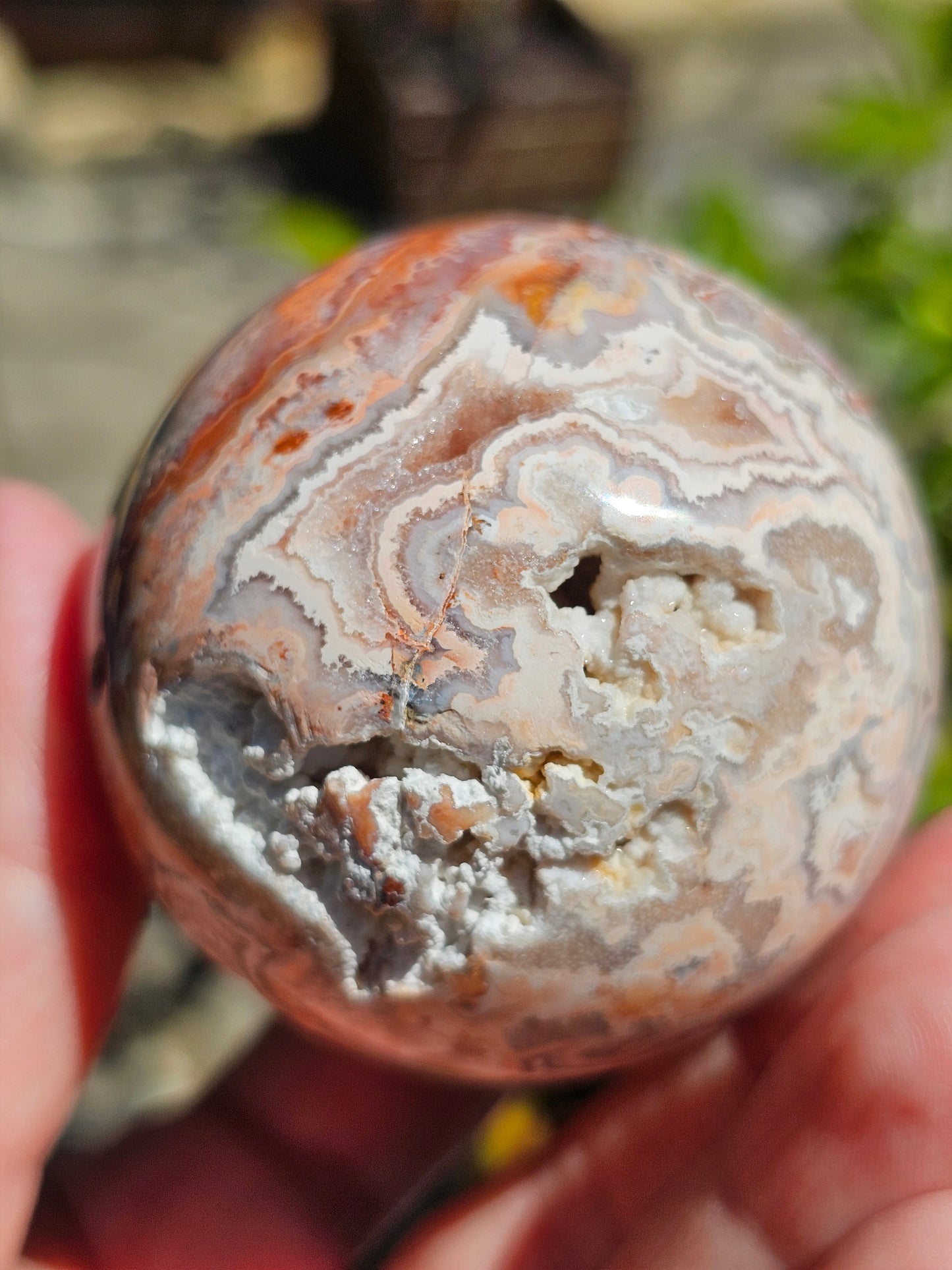 Sphère d'Agate Crazy Lace CL8