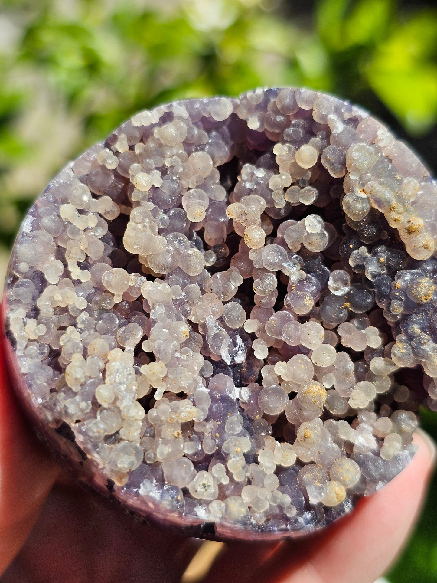 Sphère Agate grappe (calcédoine violette) AG3