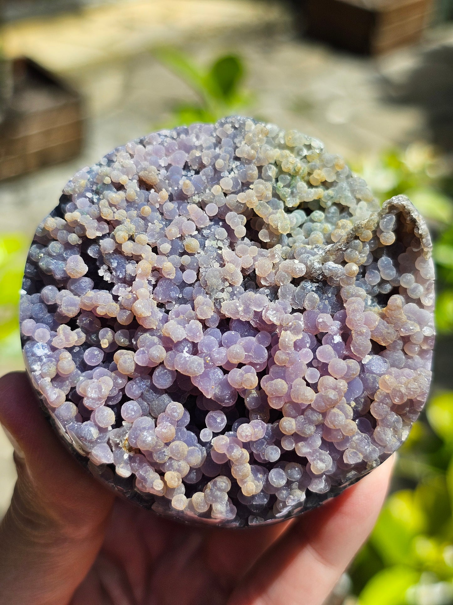 Sphère Agate grappe (calcédoine violette) AG5