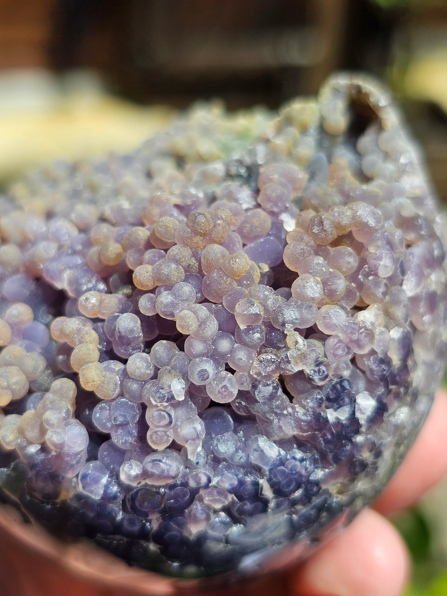 Sphère Agate grappe (calcédoine violette) AG5