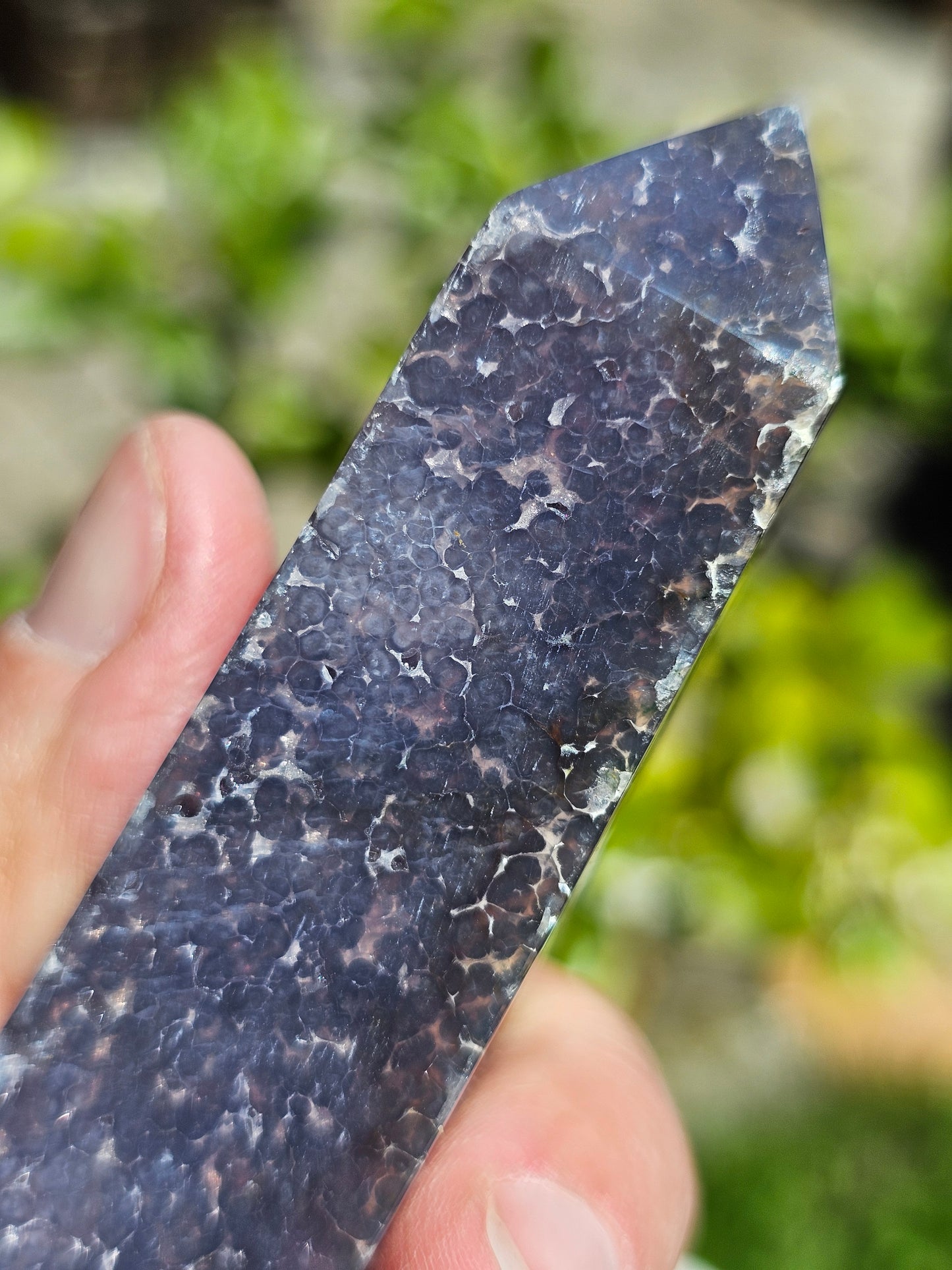 Pointe Agate grappe (calcédoine violette) AG6