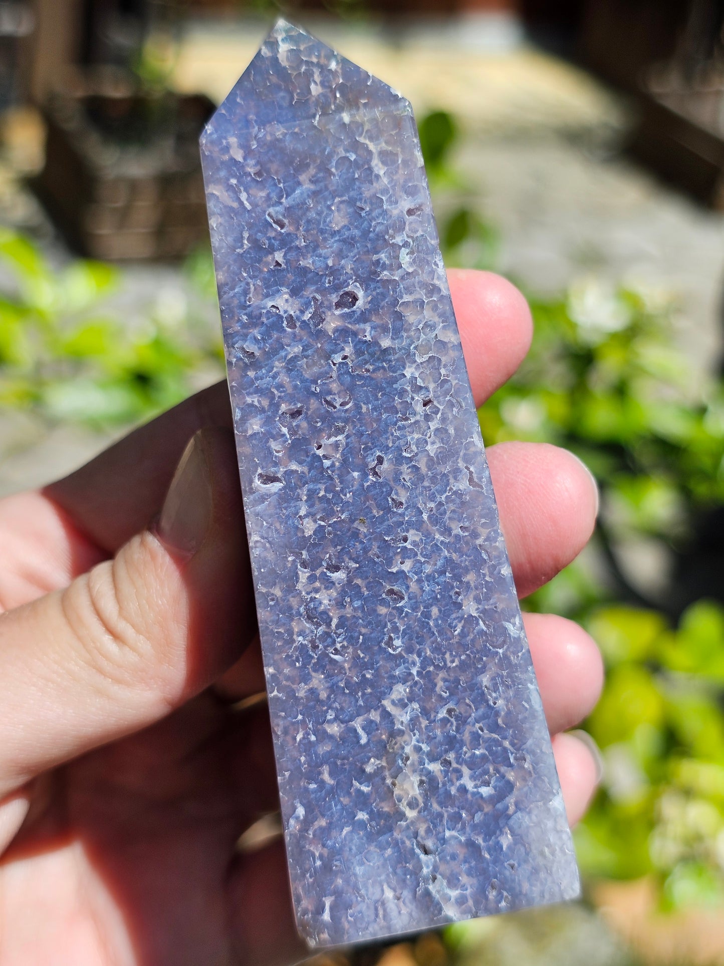 Pointe Agate grappe (calcédoine violette) AG7