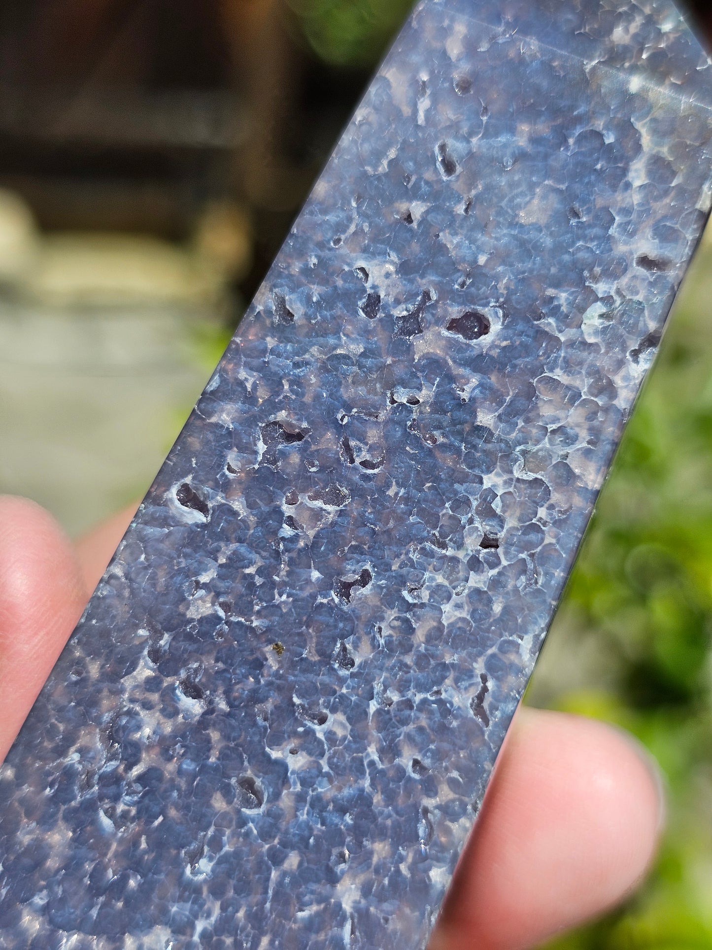 Pointe Agate grappe (calcédoine violette) AG7