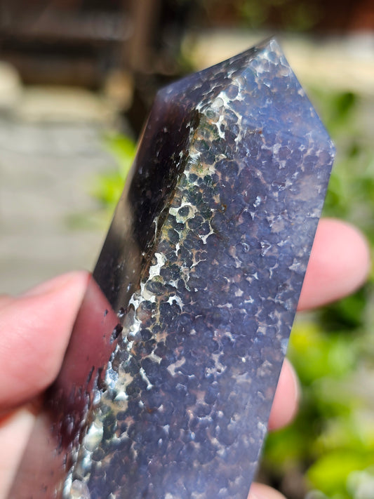 Pointe Agate grappe (calcédoine violette) AG7