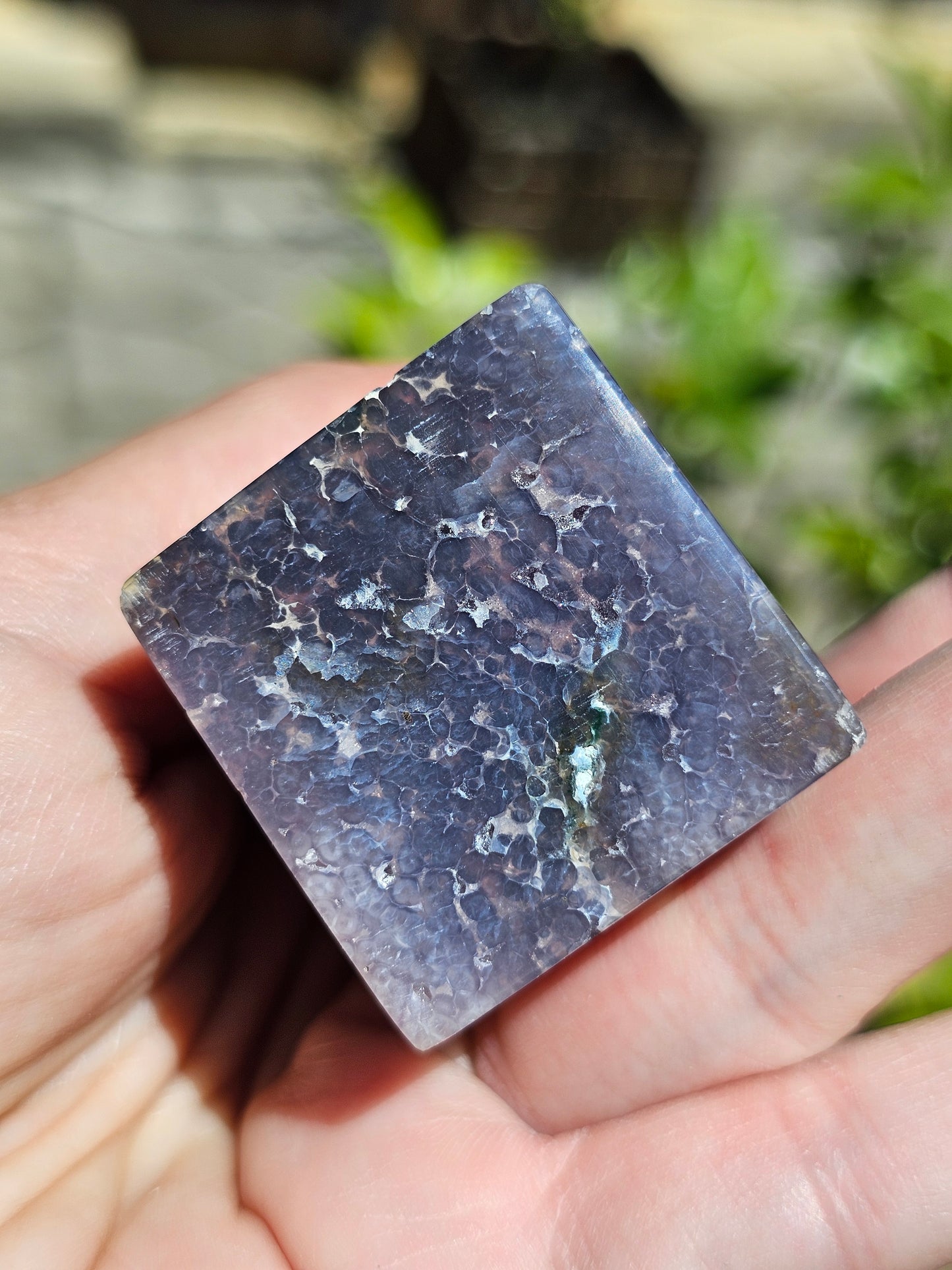 Pointe Agate grappe (calcédoine violette) AG7