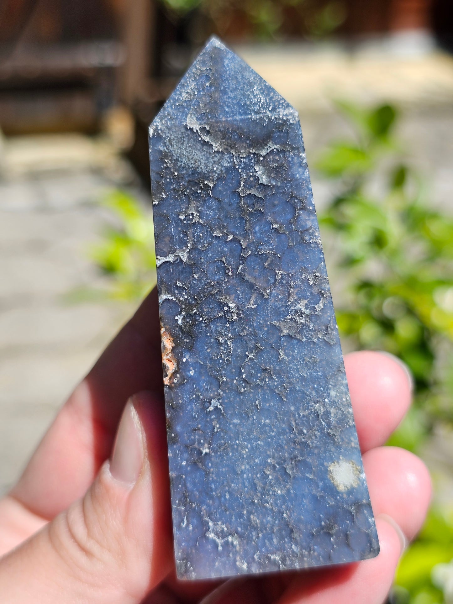 Pointe Agate grappe (calcédoine violette) AG8