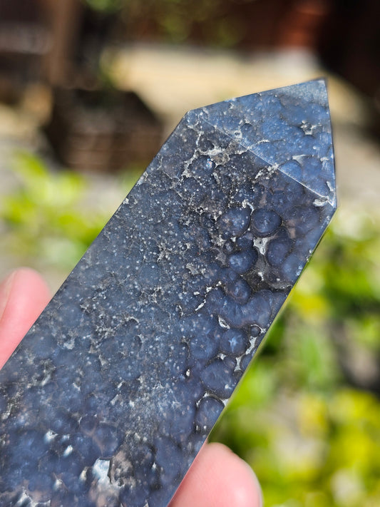 Pointe Agate grappe (calcédoine violette) AG8