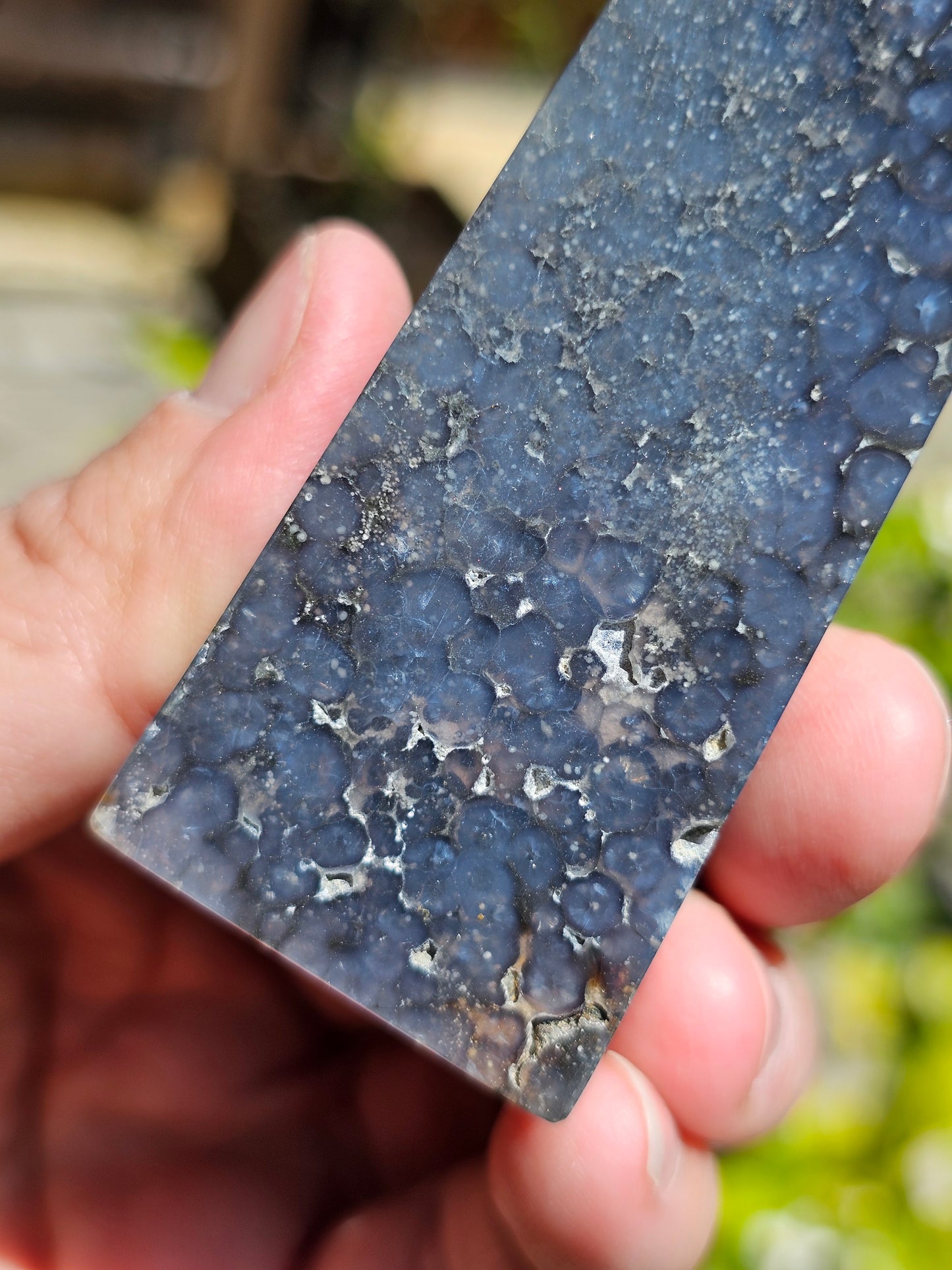 Pointe Agate grappe (calcédoine violette) AG8