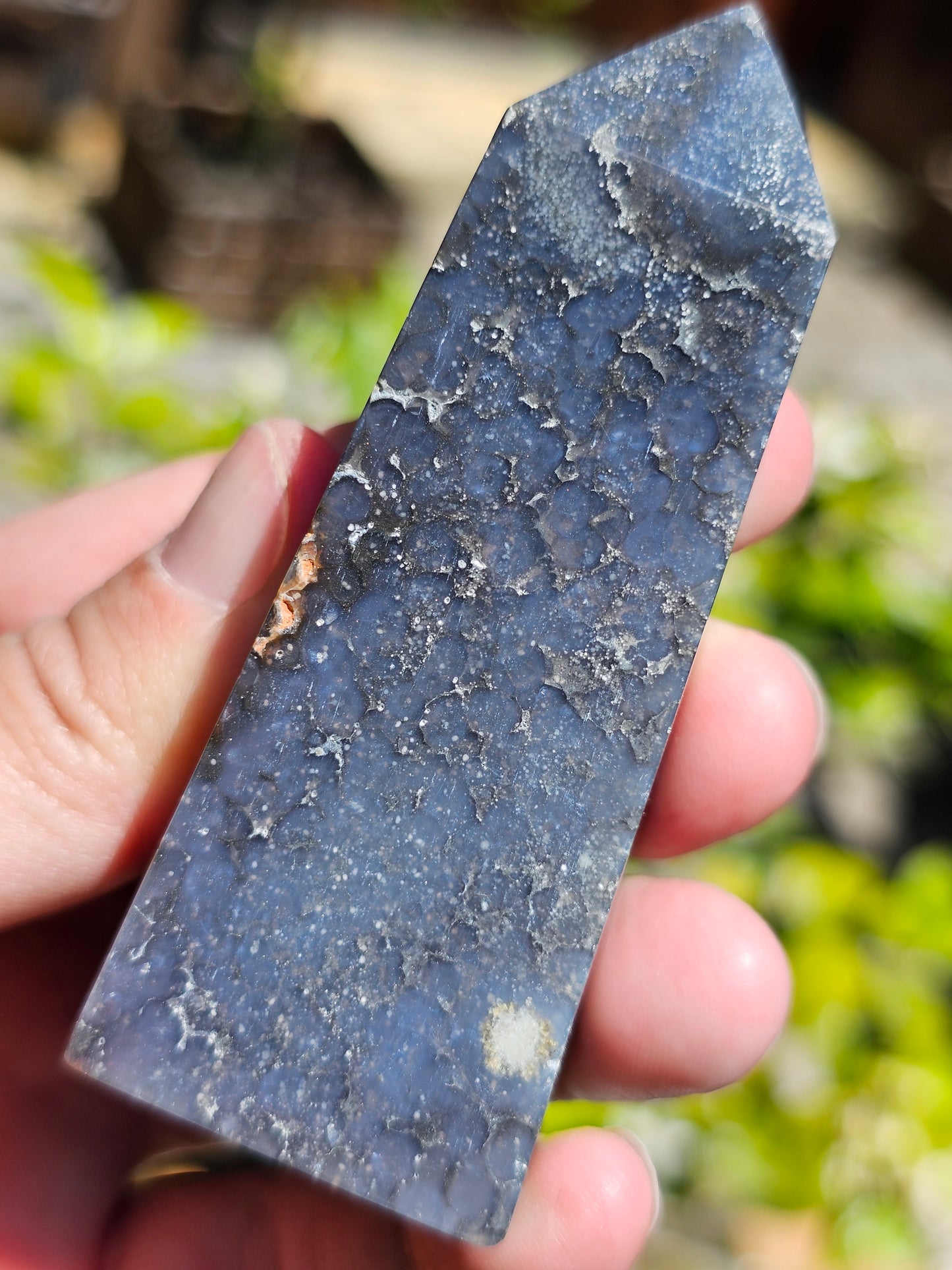 Pointe Agate grappe (calcédoine violette) AG8